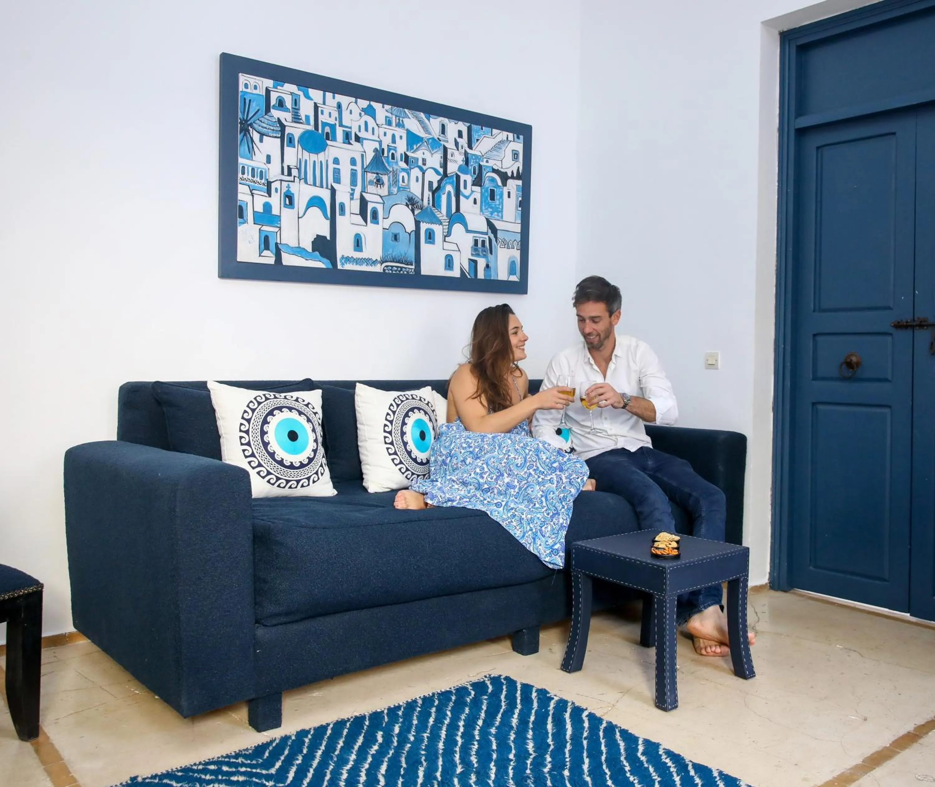 Seating area in Riad Anyssates