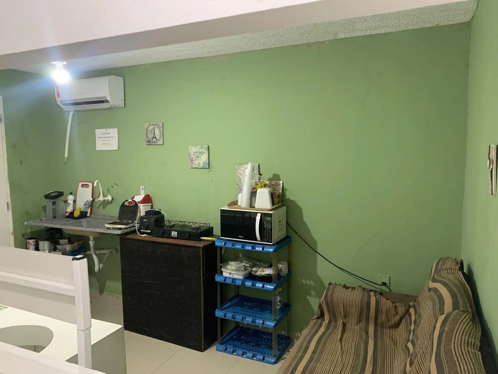 Kitchen or kitchenette in Pousada Maceio Praia