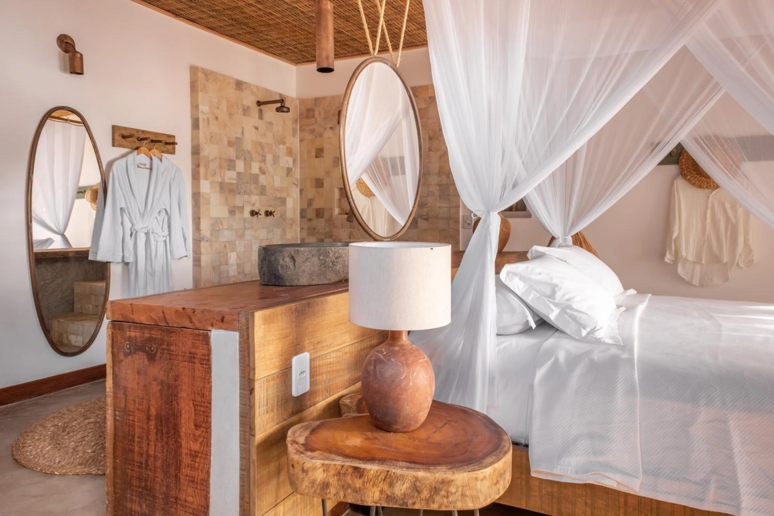 Bed in Pousada Hayo Pé na Areia