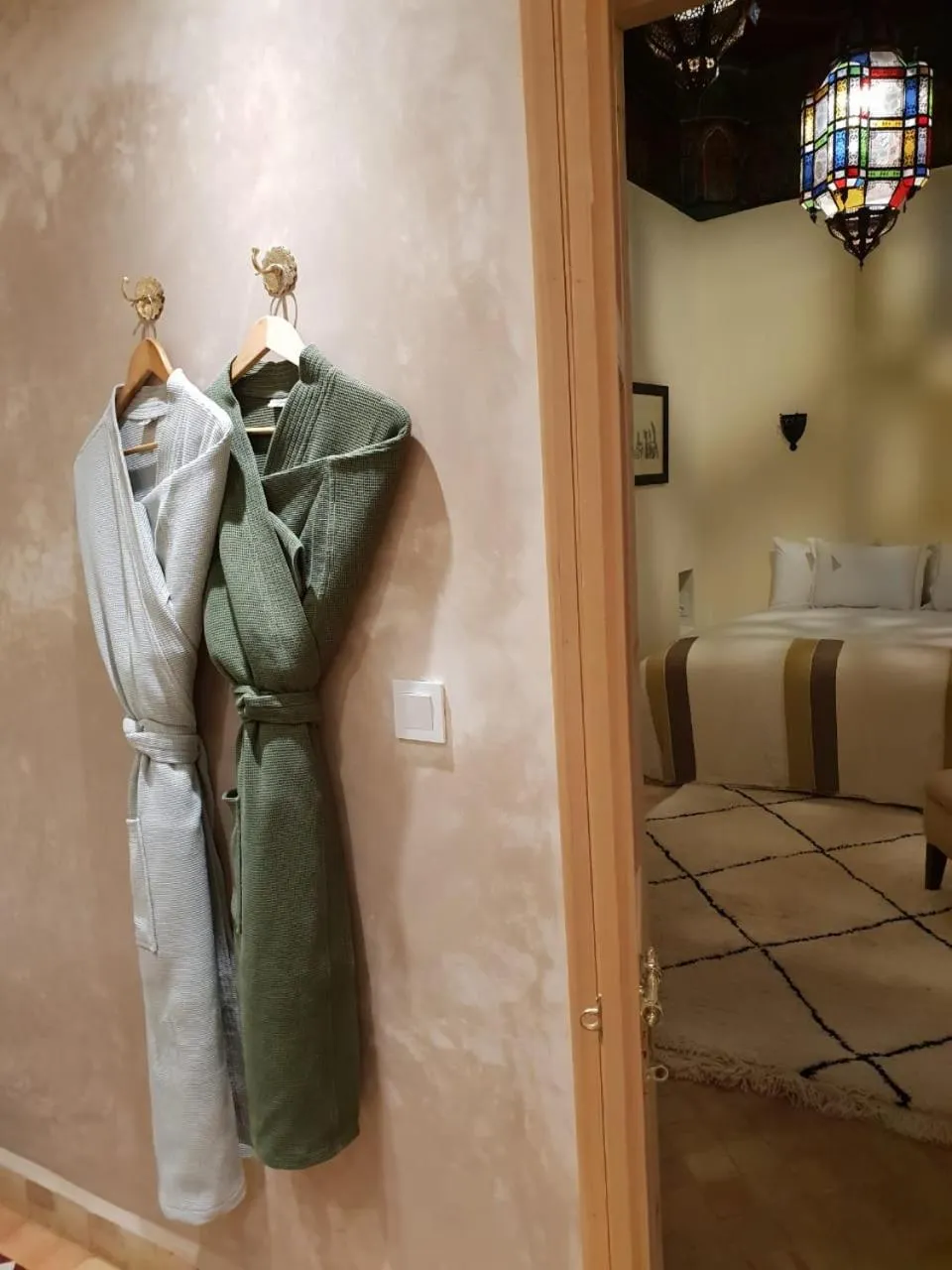 Bathroom in Riad Les Trois Palmiers El Bacha