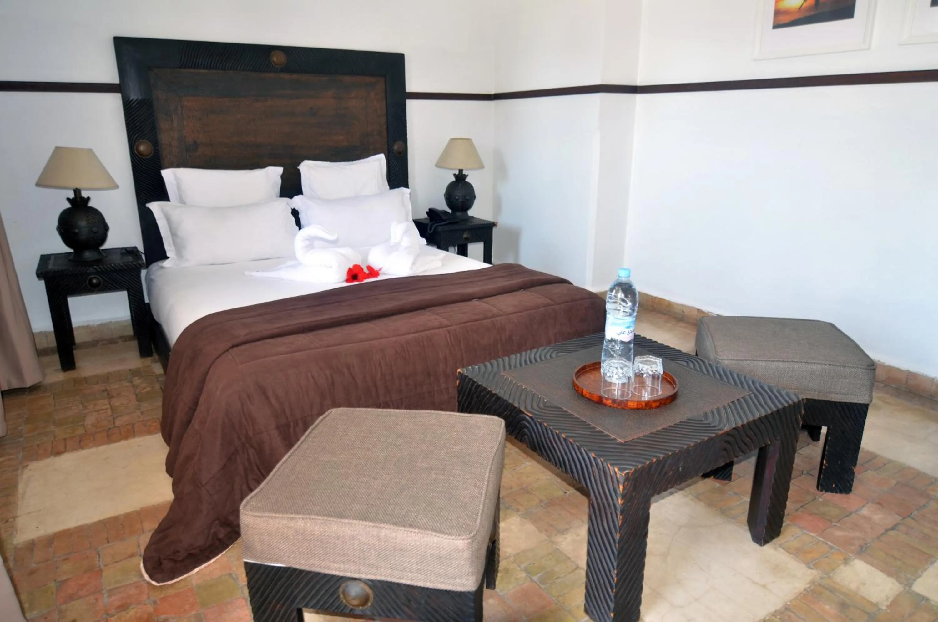 Bed in Hôtel Océan Vagabond