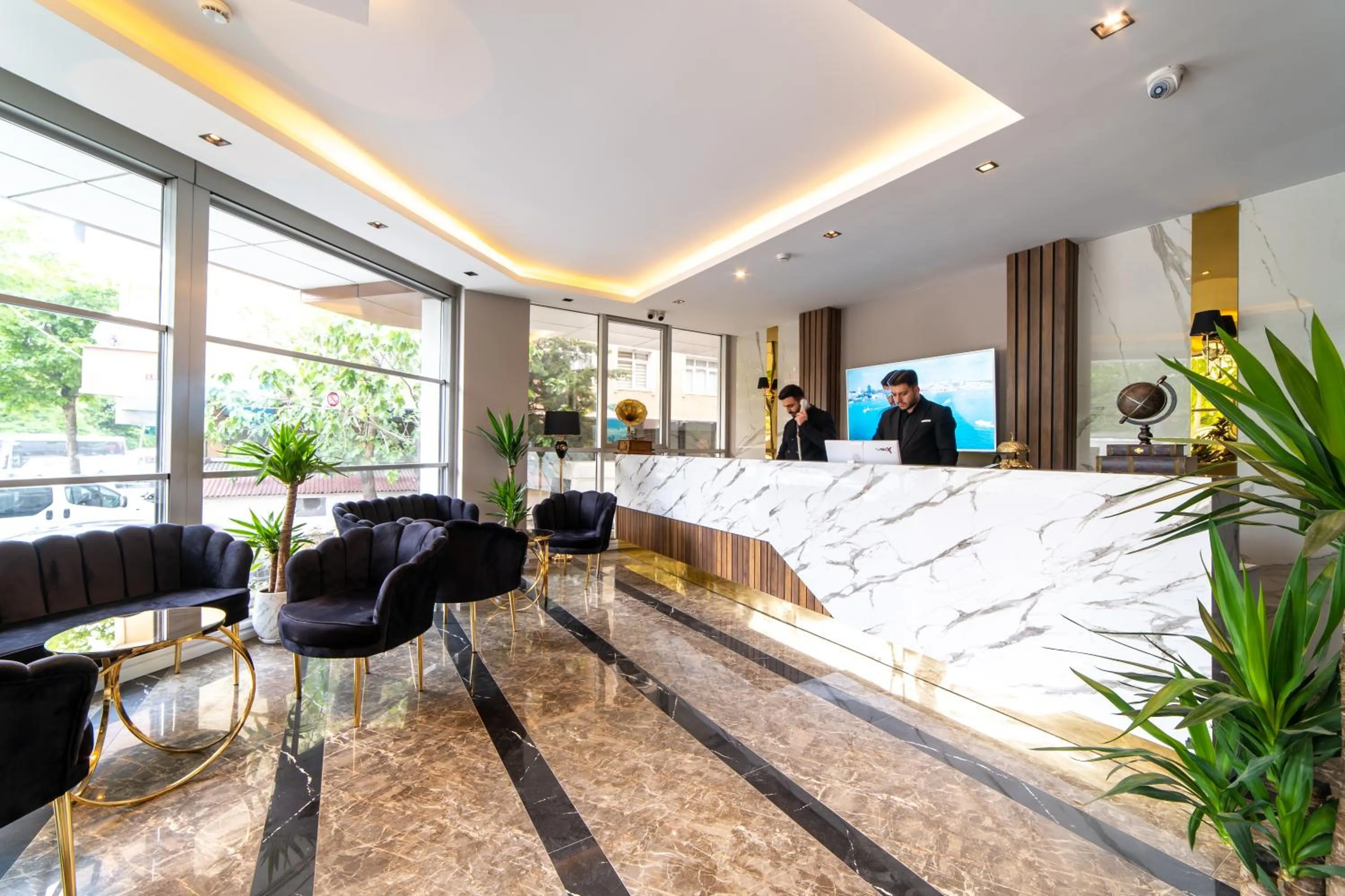 Lobby or reception in Garden Room Suit Hotel