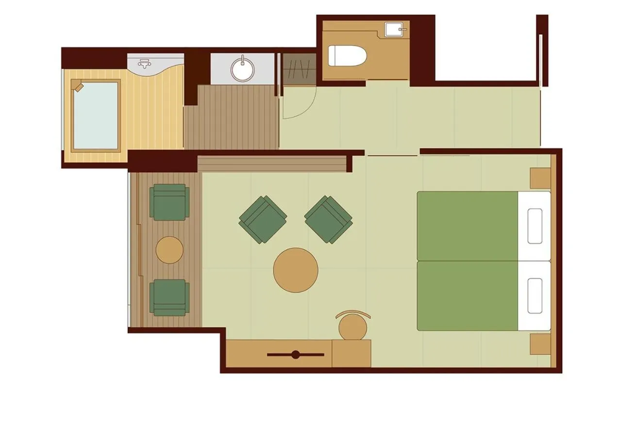 Floor plan in Jozankei Onsen Yurakusoan