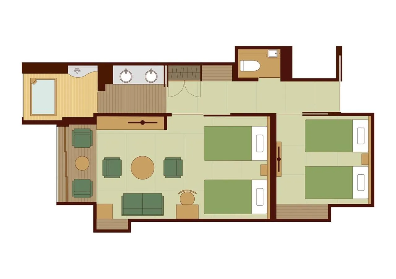 Floor plan in Jozankei Onsen Yurakusoan