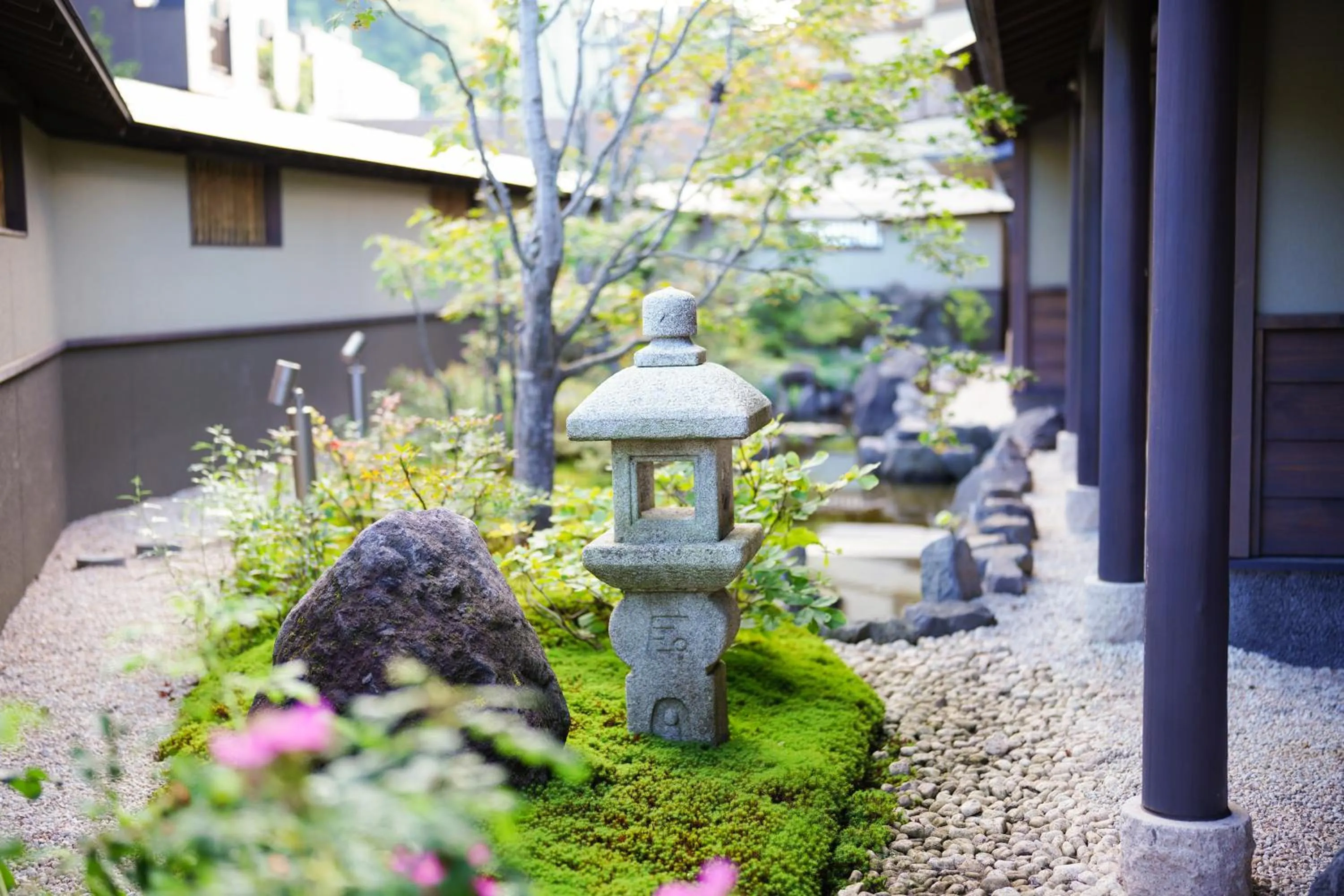 Garden in Jozankei Onsen Yurakusoan