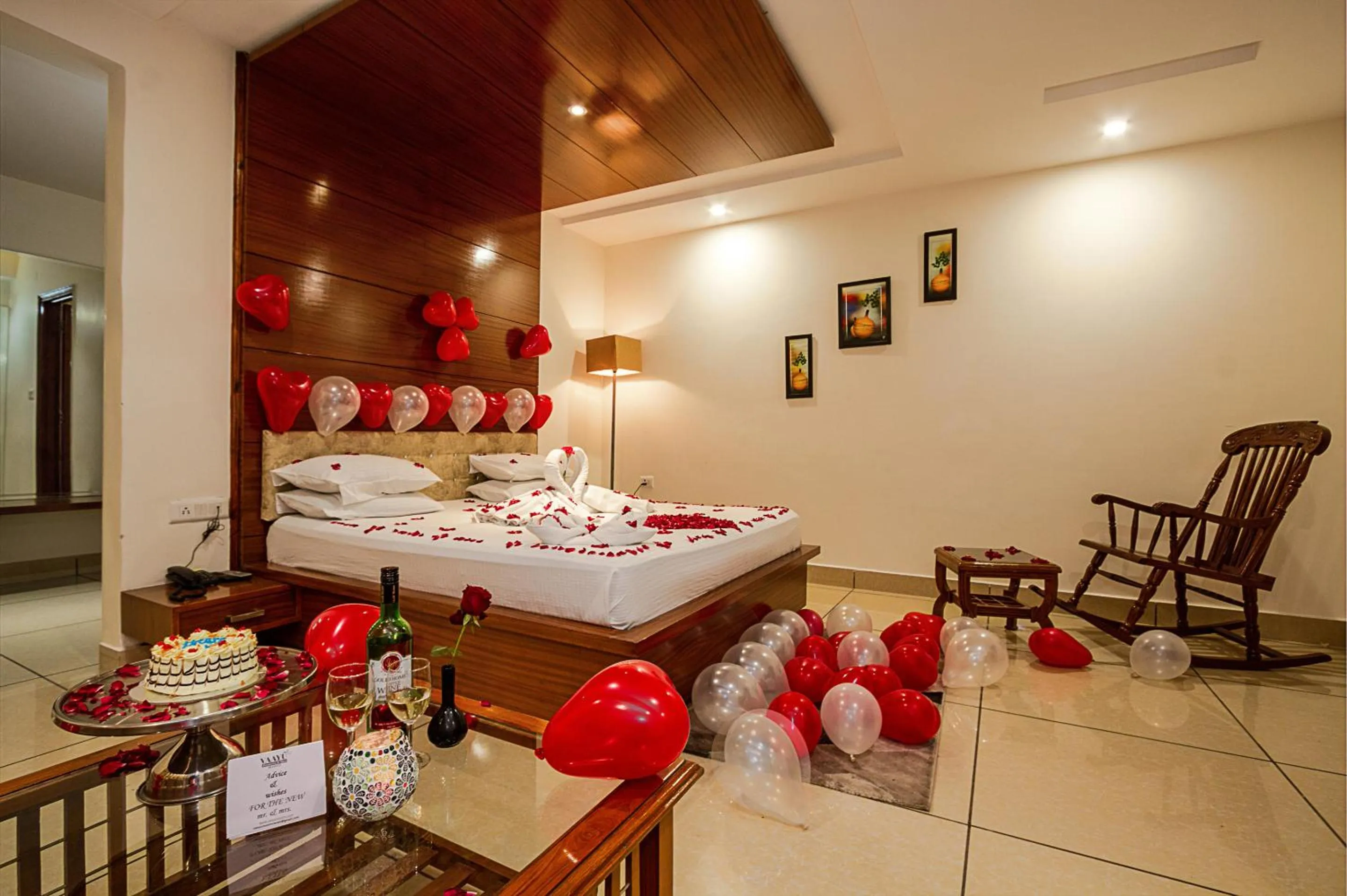 Bed in Vaayu Resorts And Spa