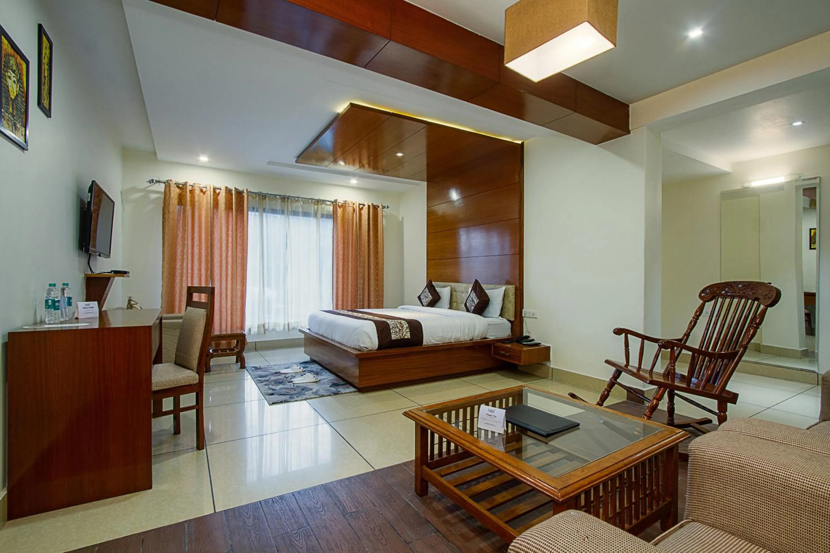 Bed in Vaayu Resorts And Spa
