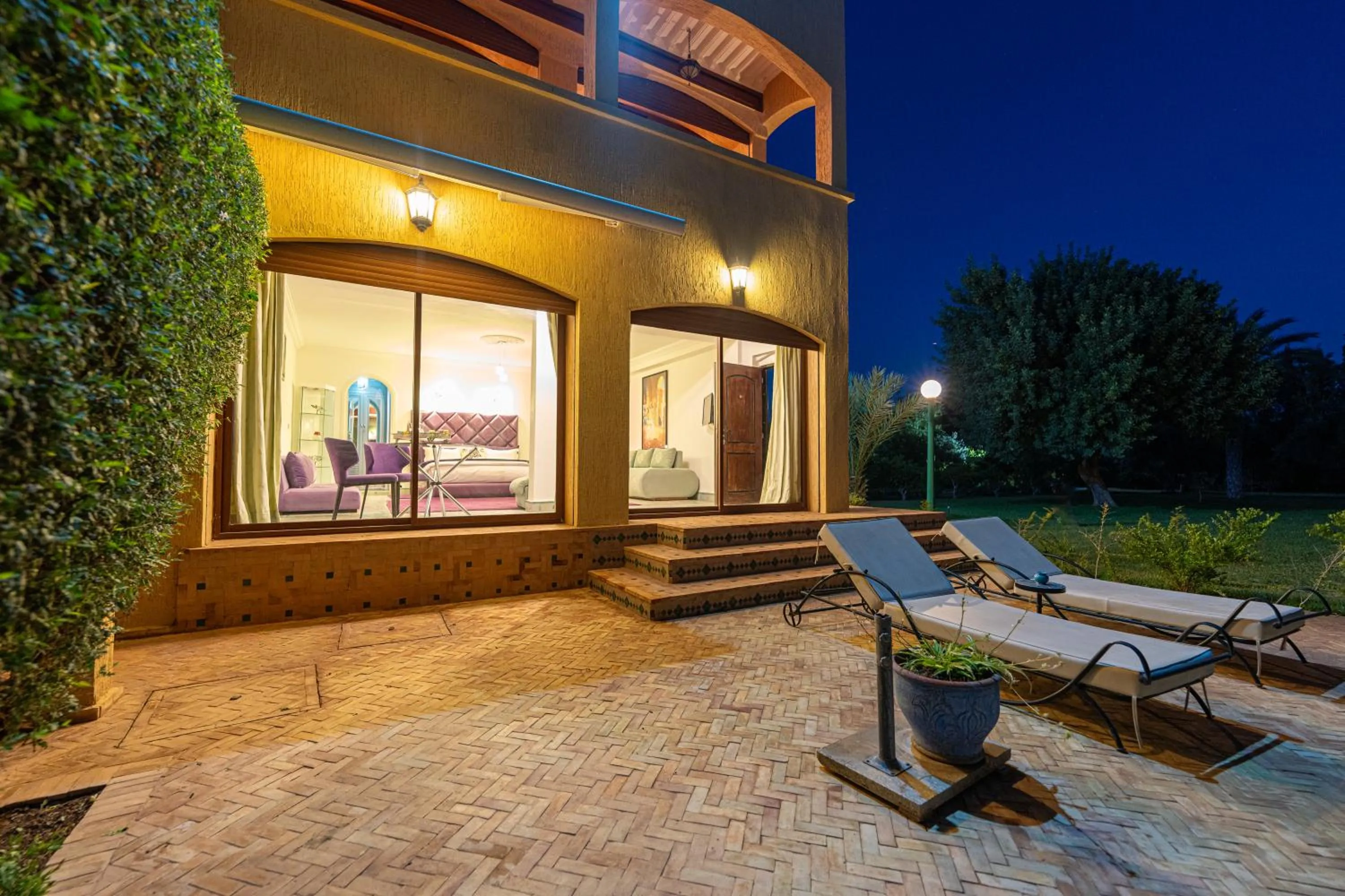 Patio in Palais les sources de l'atlas, Padel & spa