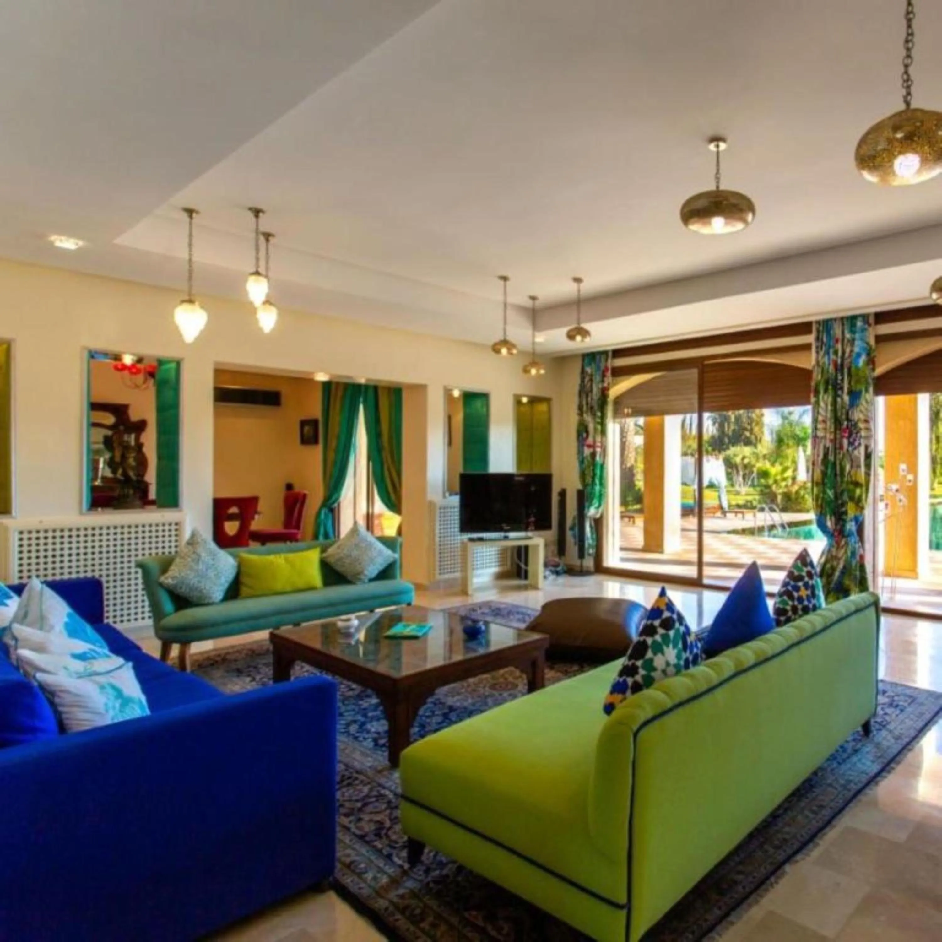 Communal lounge/ TV room in Palais les sources de l'atlas & spa