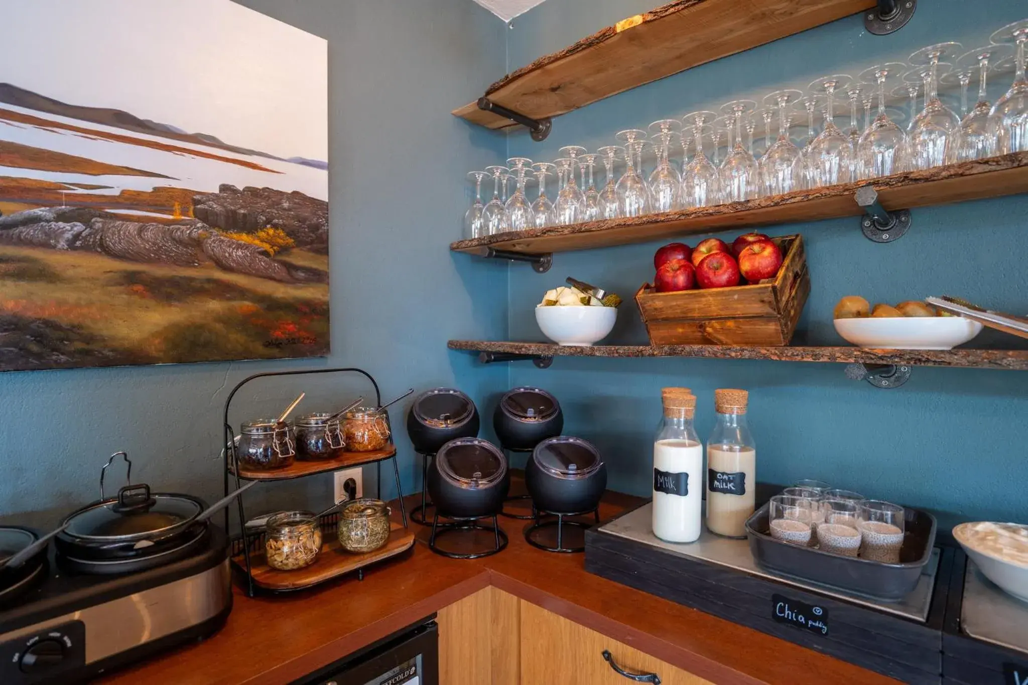 Buffet breakfast in Hotel Breiddalsvik Buffet breakfast in Hotel Breiddalsvik