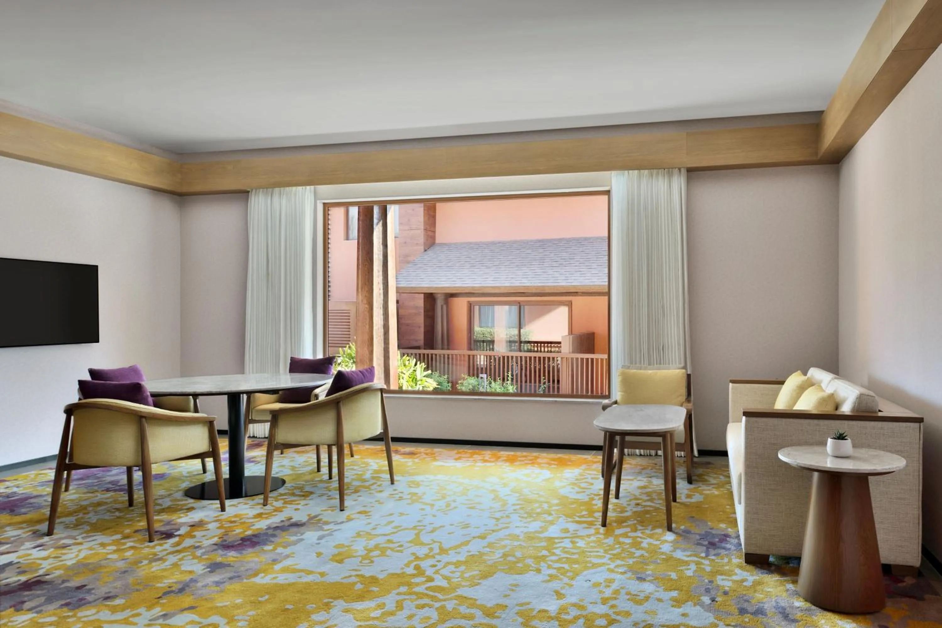 Living room in Mulberry Shades Bengaluru Nandi Hills - a Tribute Portfolio Resort