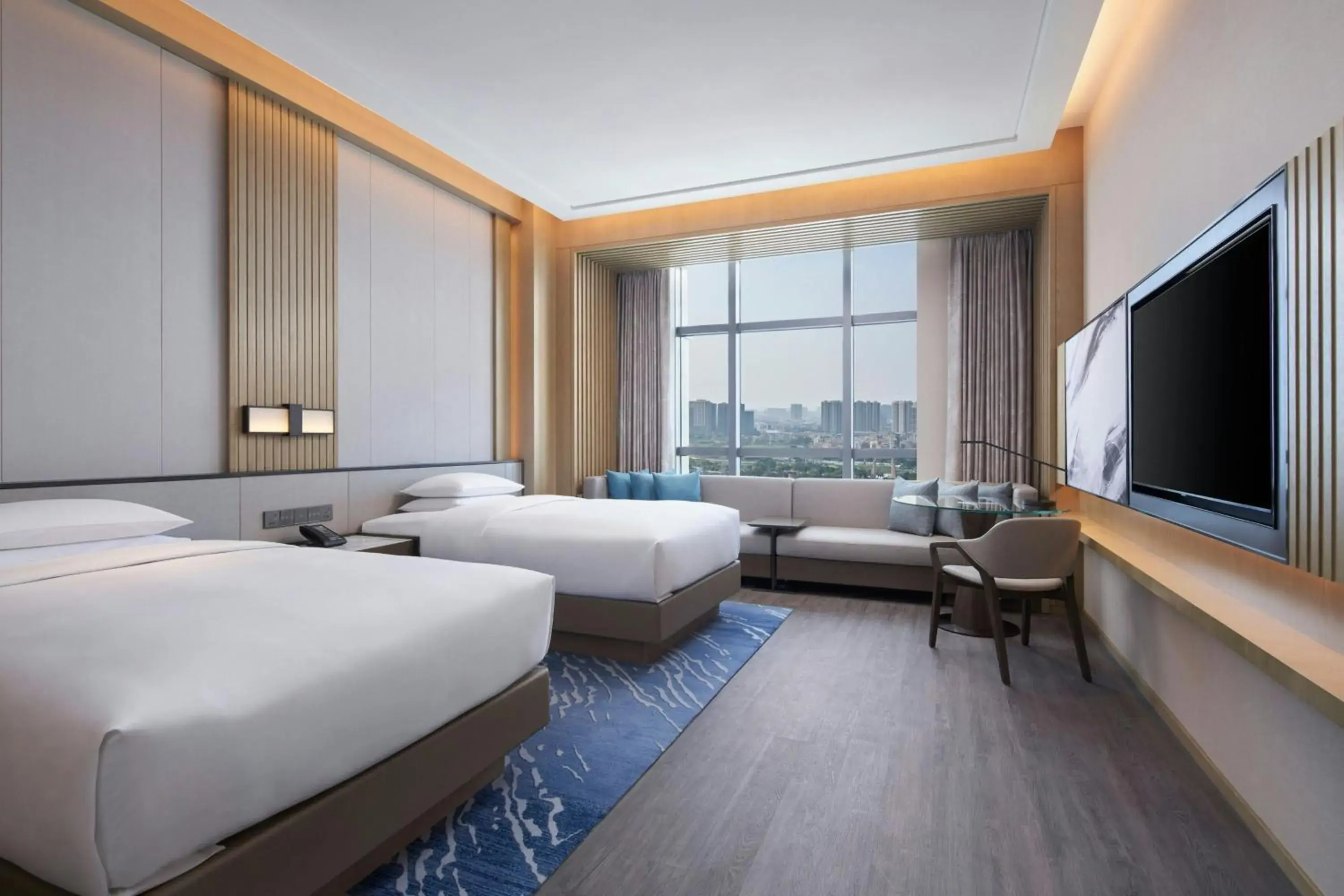 Deluxe Double Room with Two Double Beds - High floor in Courtyard by Marriott Foshan Deluxe Double Room with Two Double Beds - High floor in Courtyard by Marriott Foshan