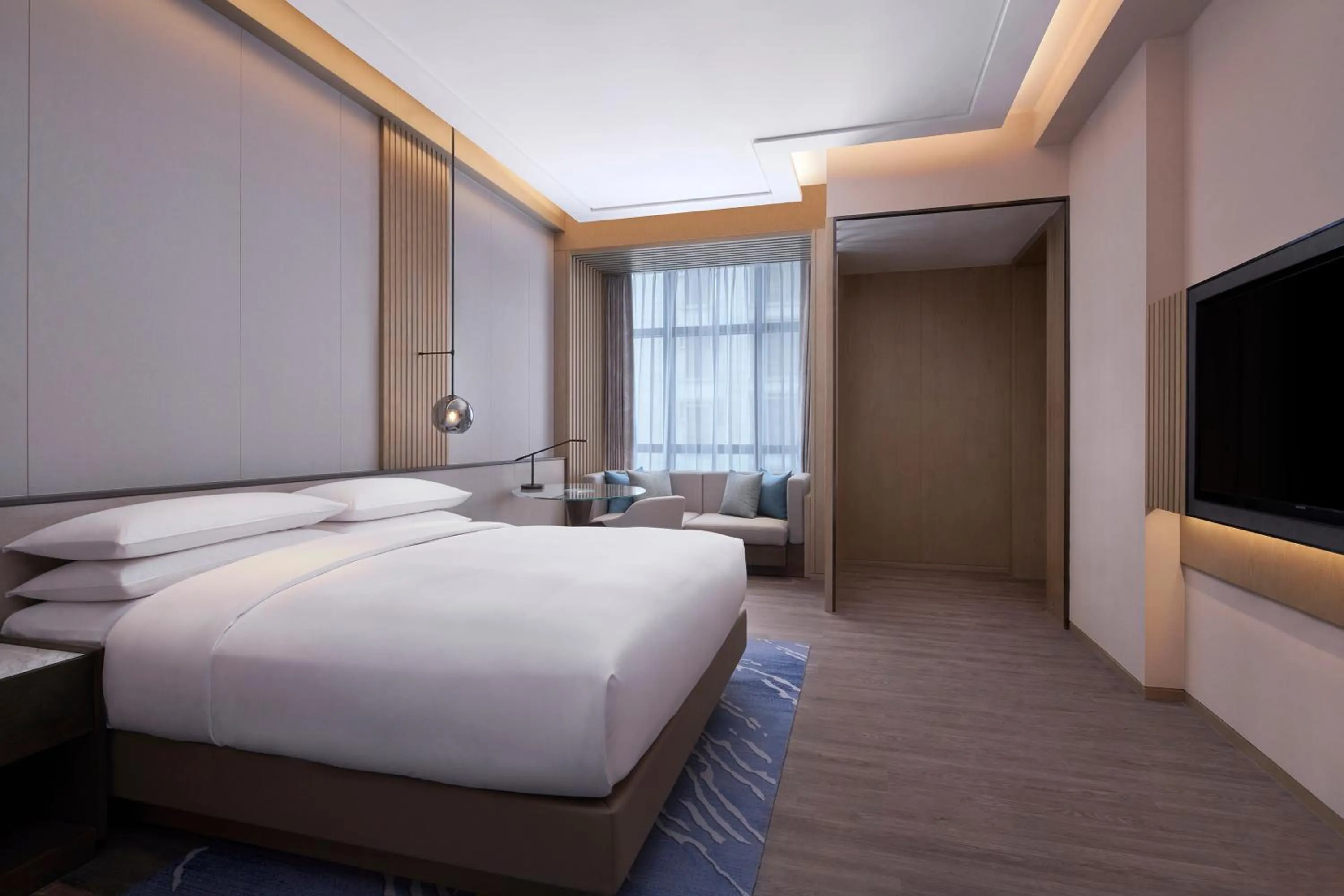 Photo of the whole room, Bed in Courtyard by Marriott Foshan