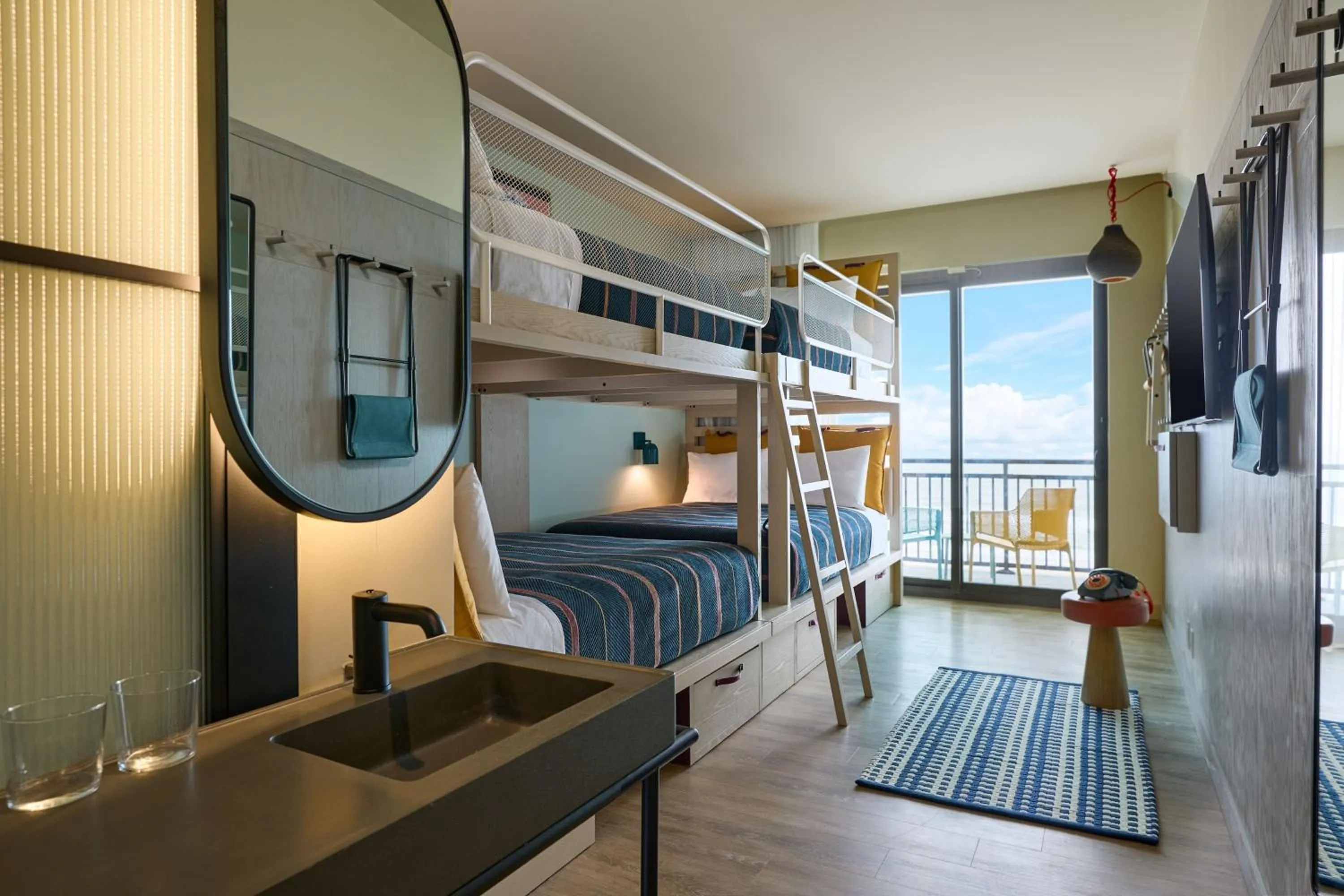 Photo of the whole room, Bed in Moxy Virginia Beach Oceanfront