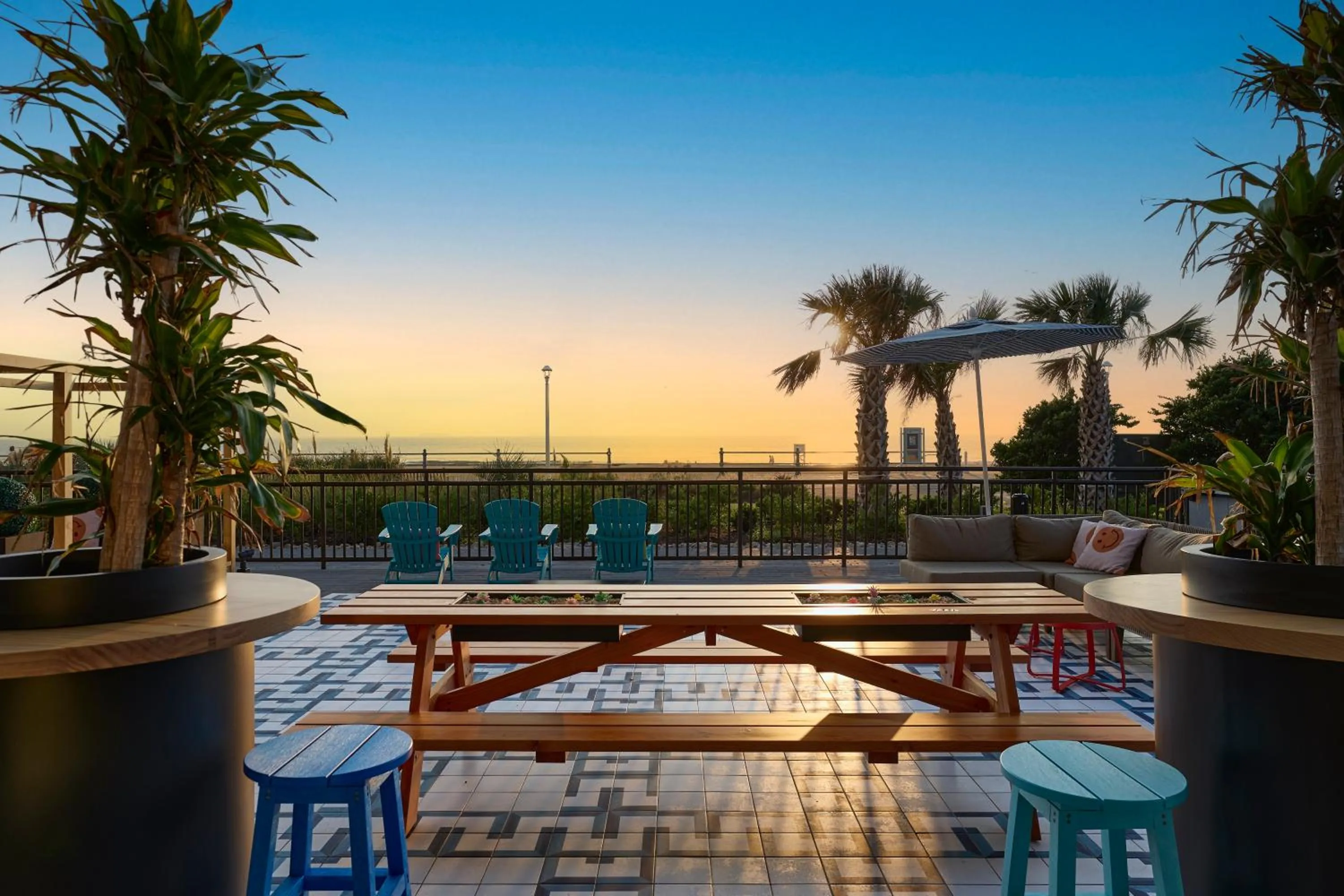 Patio in Moxy Virginia Beach Oceanfront