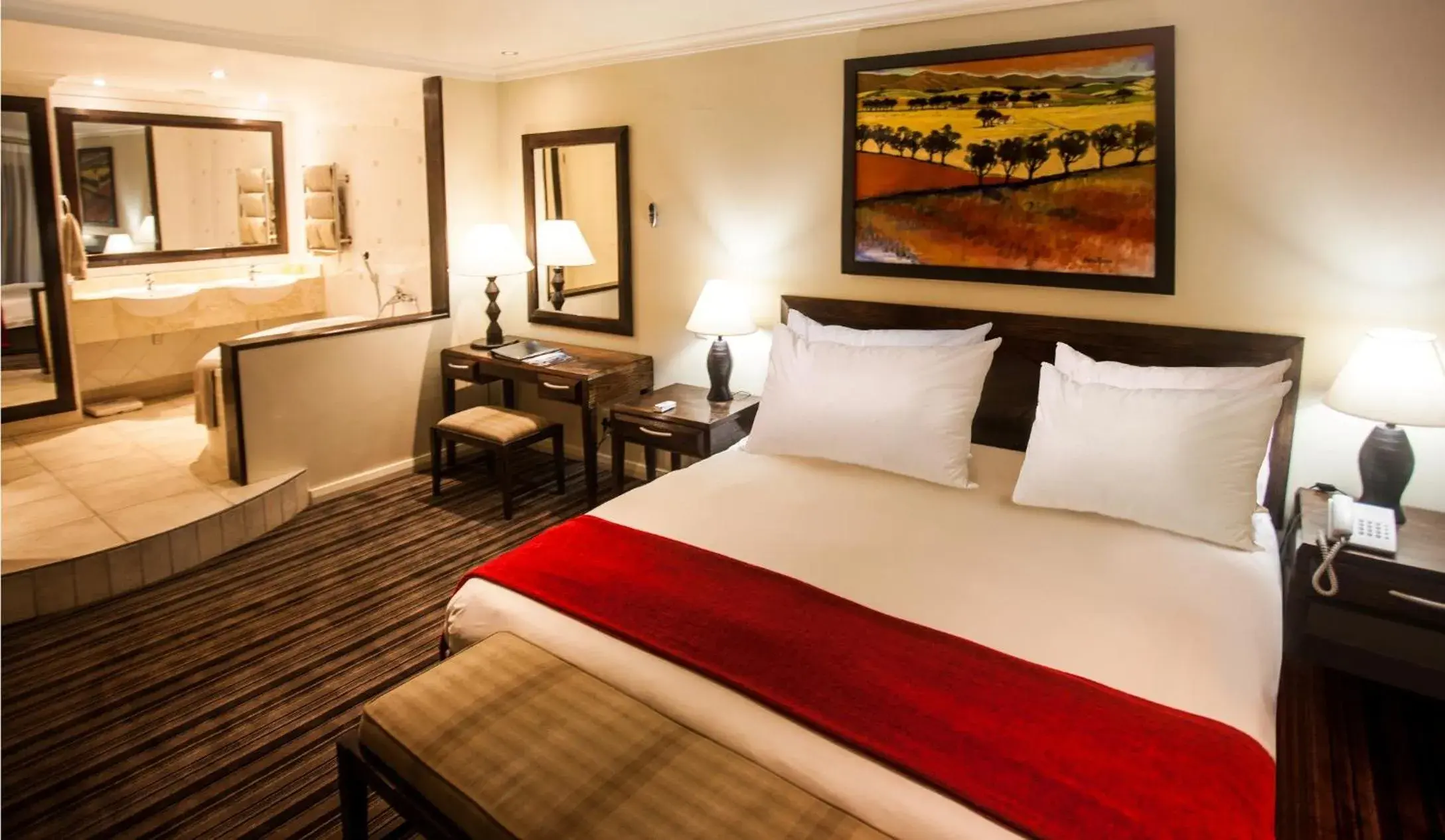 Bed in The Caledon Hotel and Spa Bed in The Caledon Hotel and Spa