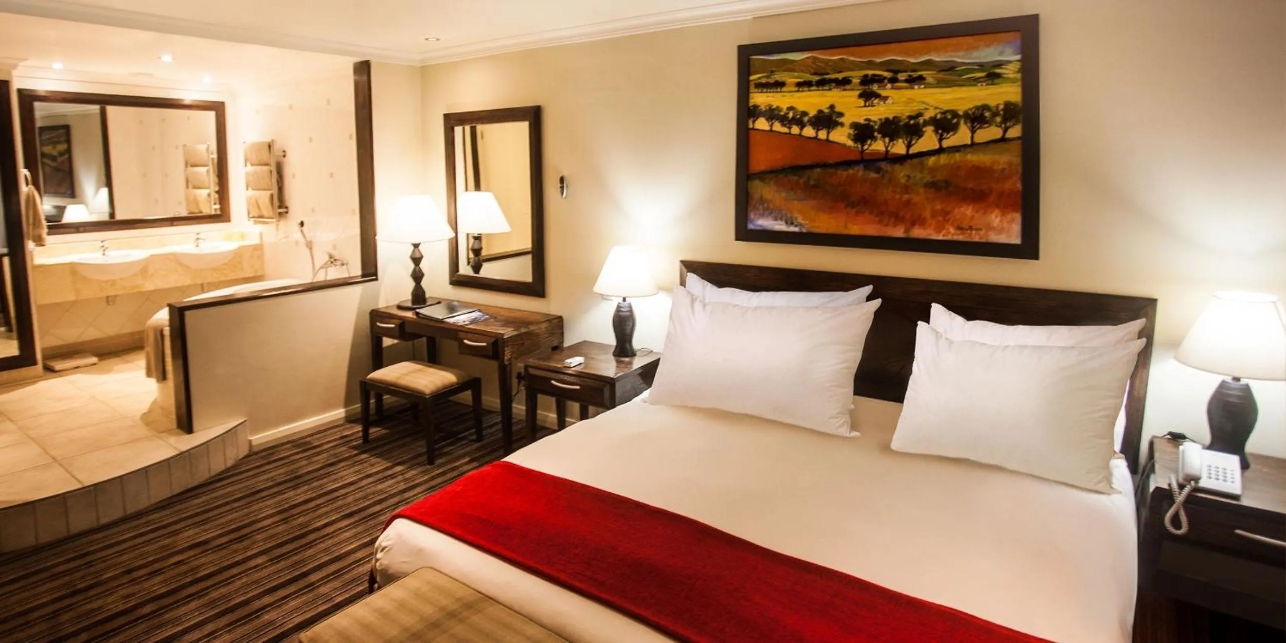 Photo of the whole room, Bed in The Caledon Hotel and Spa