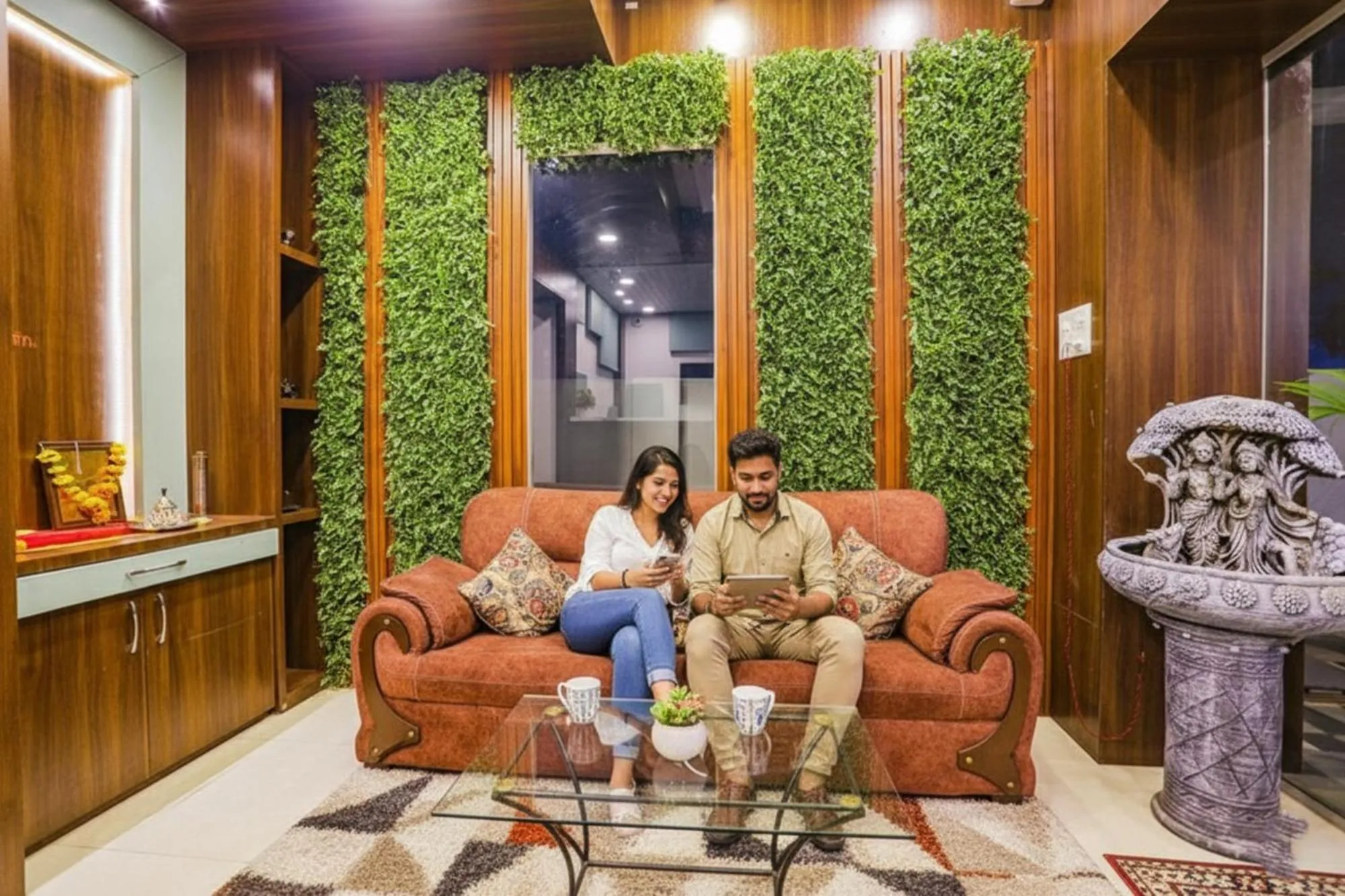 Seating area in FabHotel Royal Stay - Beltarodi