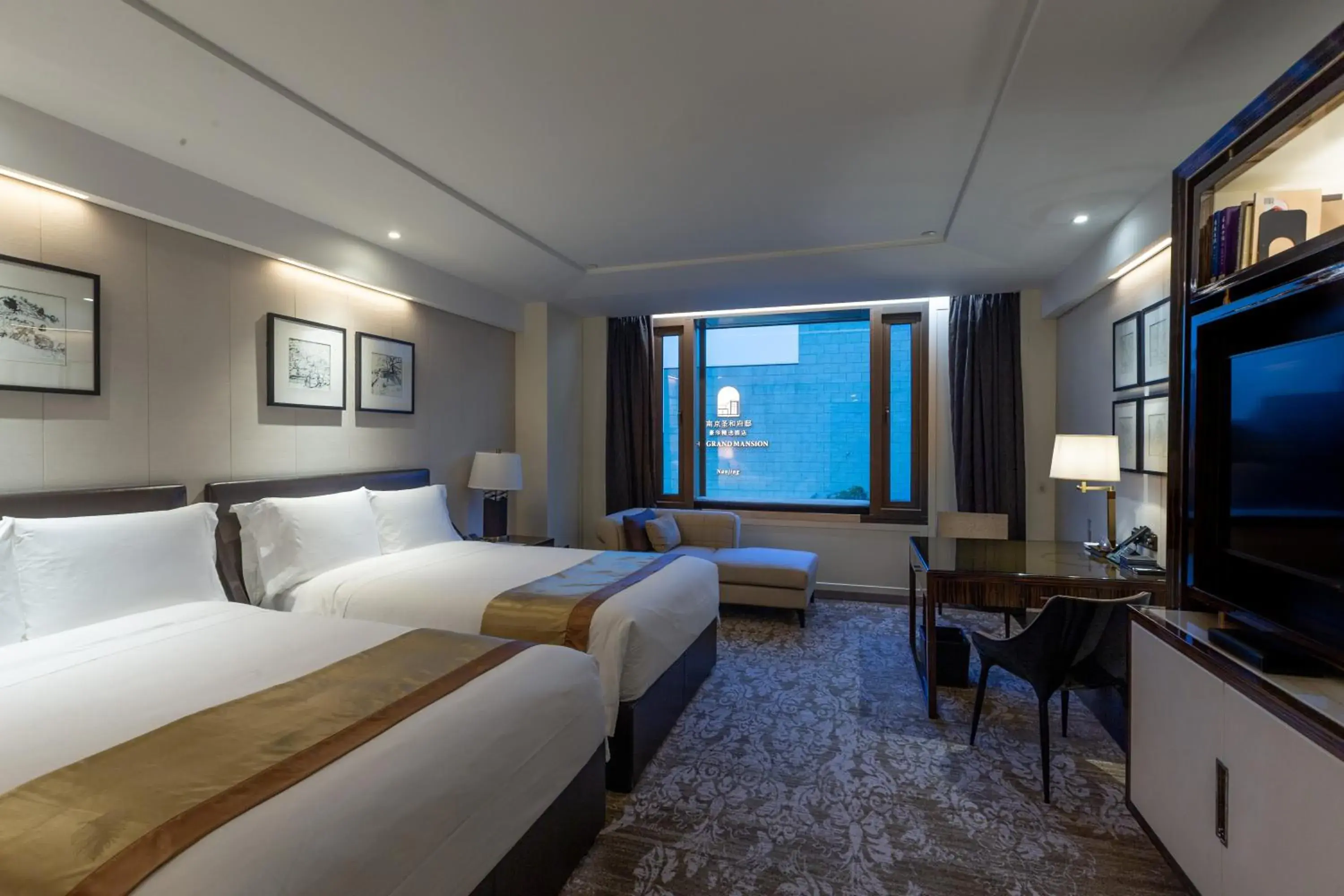 Superior Garden View Twin Room in The Grand Mansion Hotel,Nanjing Superior Garden View Twin Room in The Grand Mansion Hotel,Nanjing