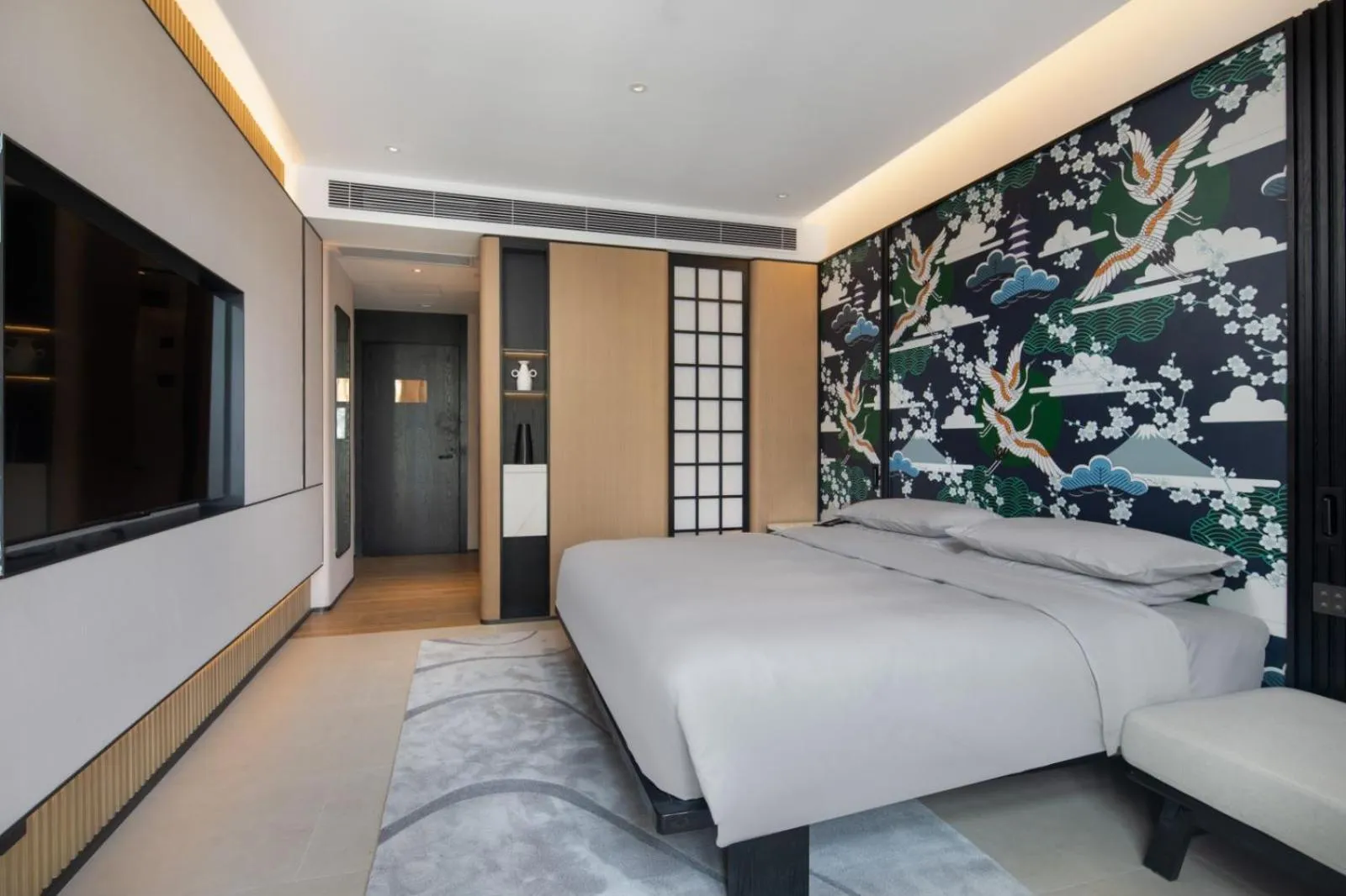 Bed in GINCO Hotel Guangzhou Baiyun Airport-24 Hour Airport Pick-up and Drop-off Service