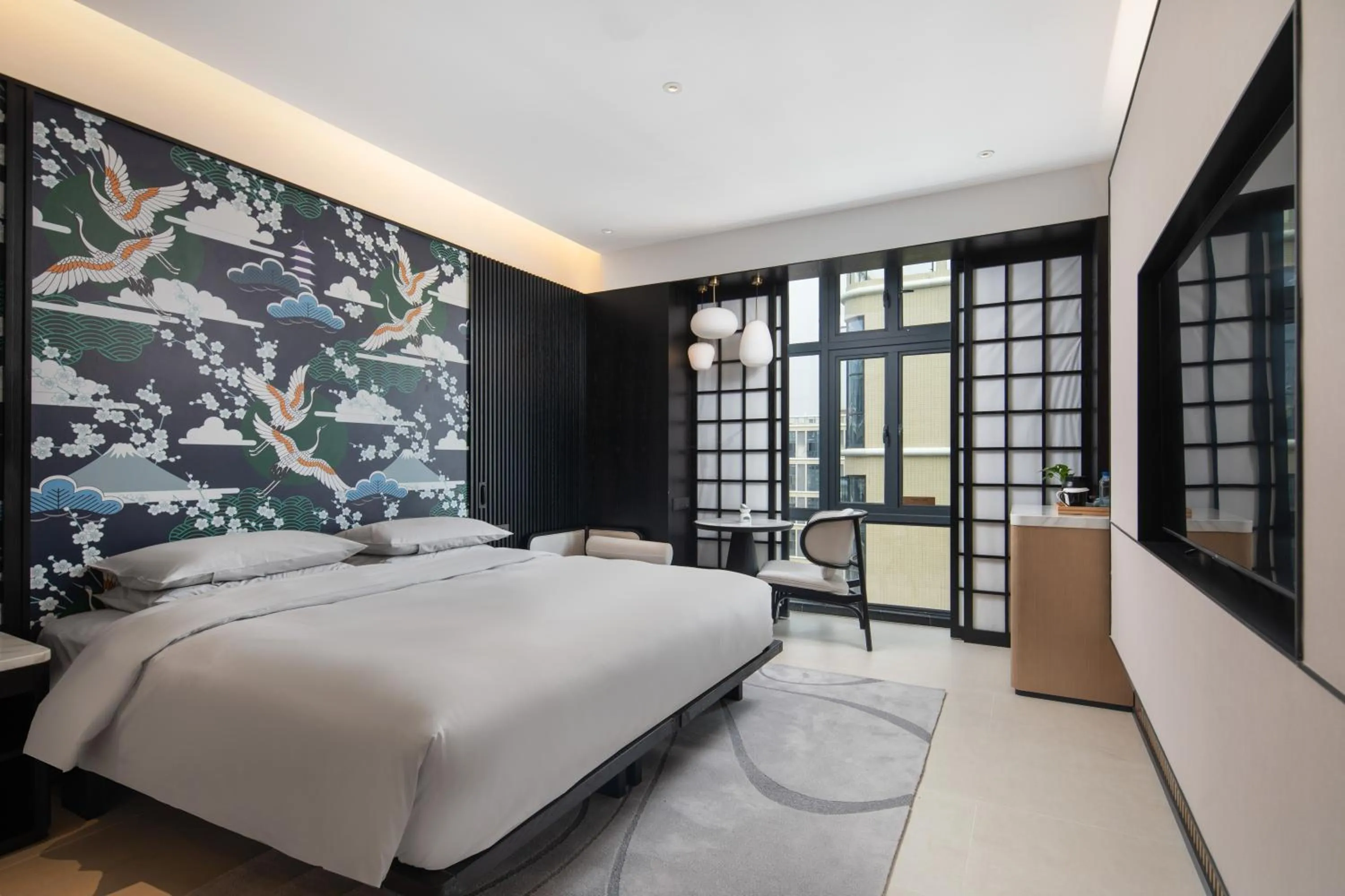 Photo of the whole room, Bed in GINCO Hotel Guangzhou Baiyun Airport-24 Hour Airport Pick-up and Drop-off Service