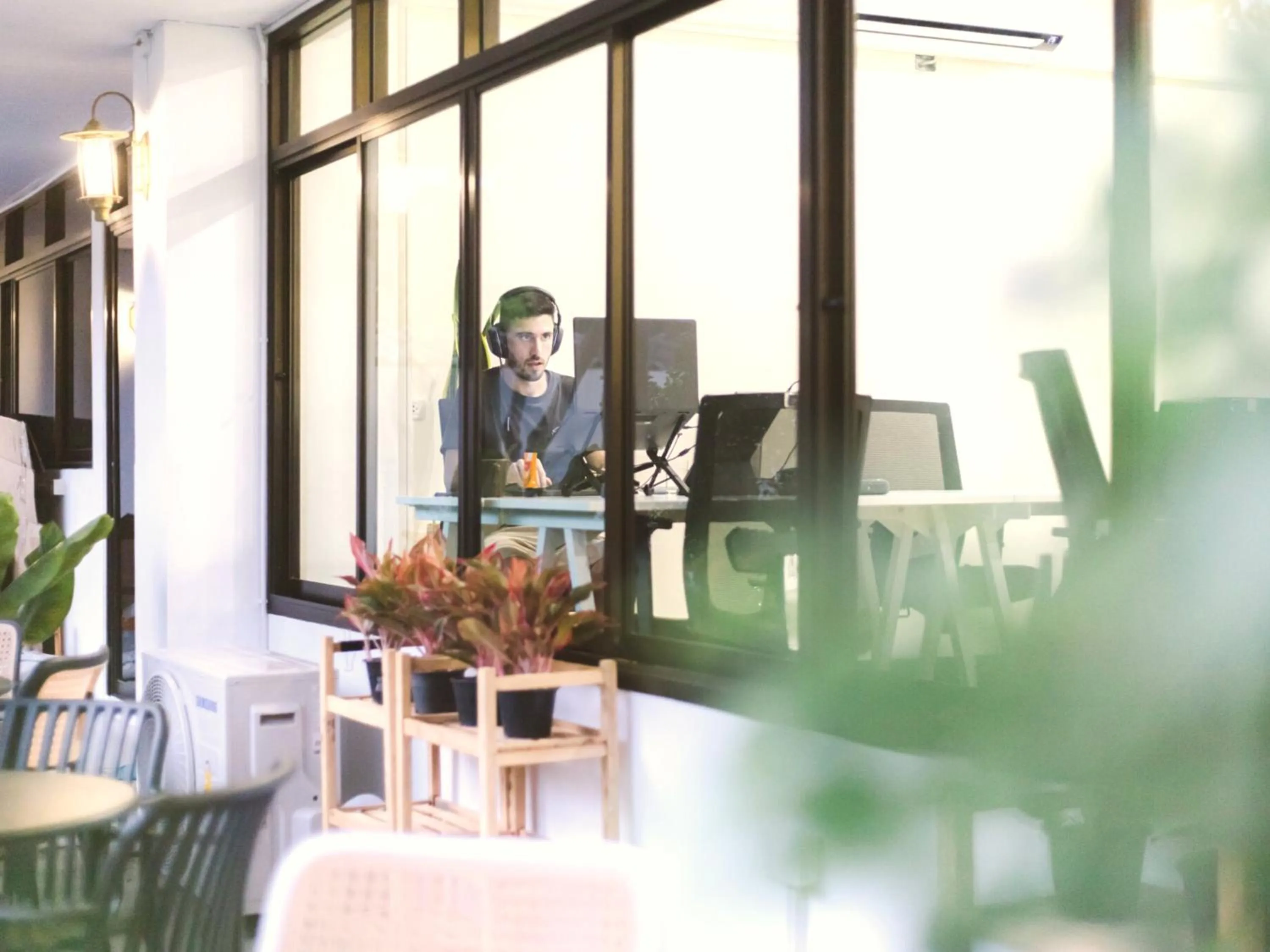 Seating area in The Social Club Coliving and Coworking space