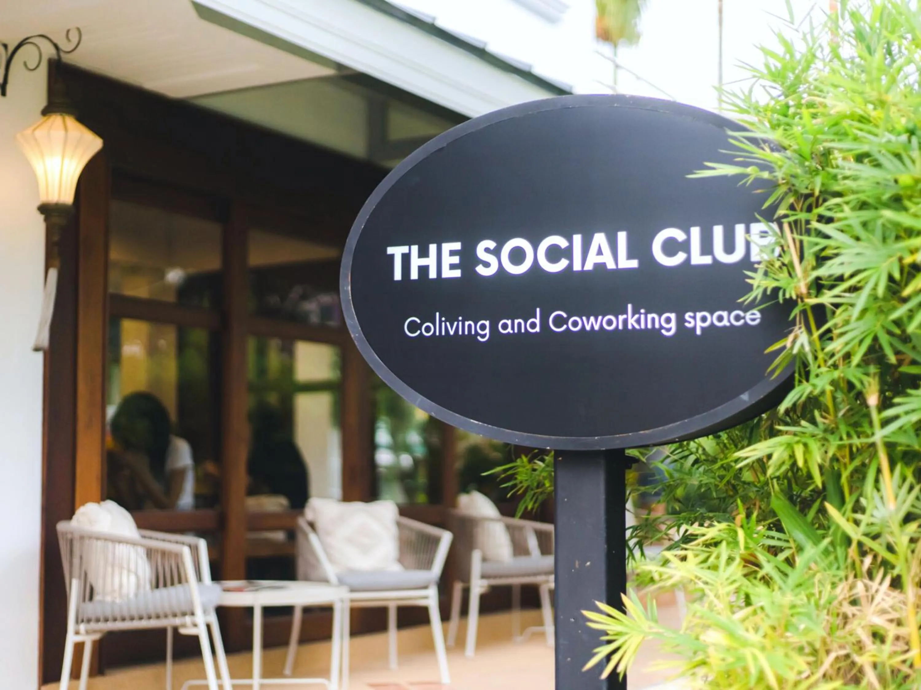 Facade/entrance in The Social Club Coliving and Coworking space