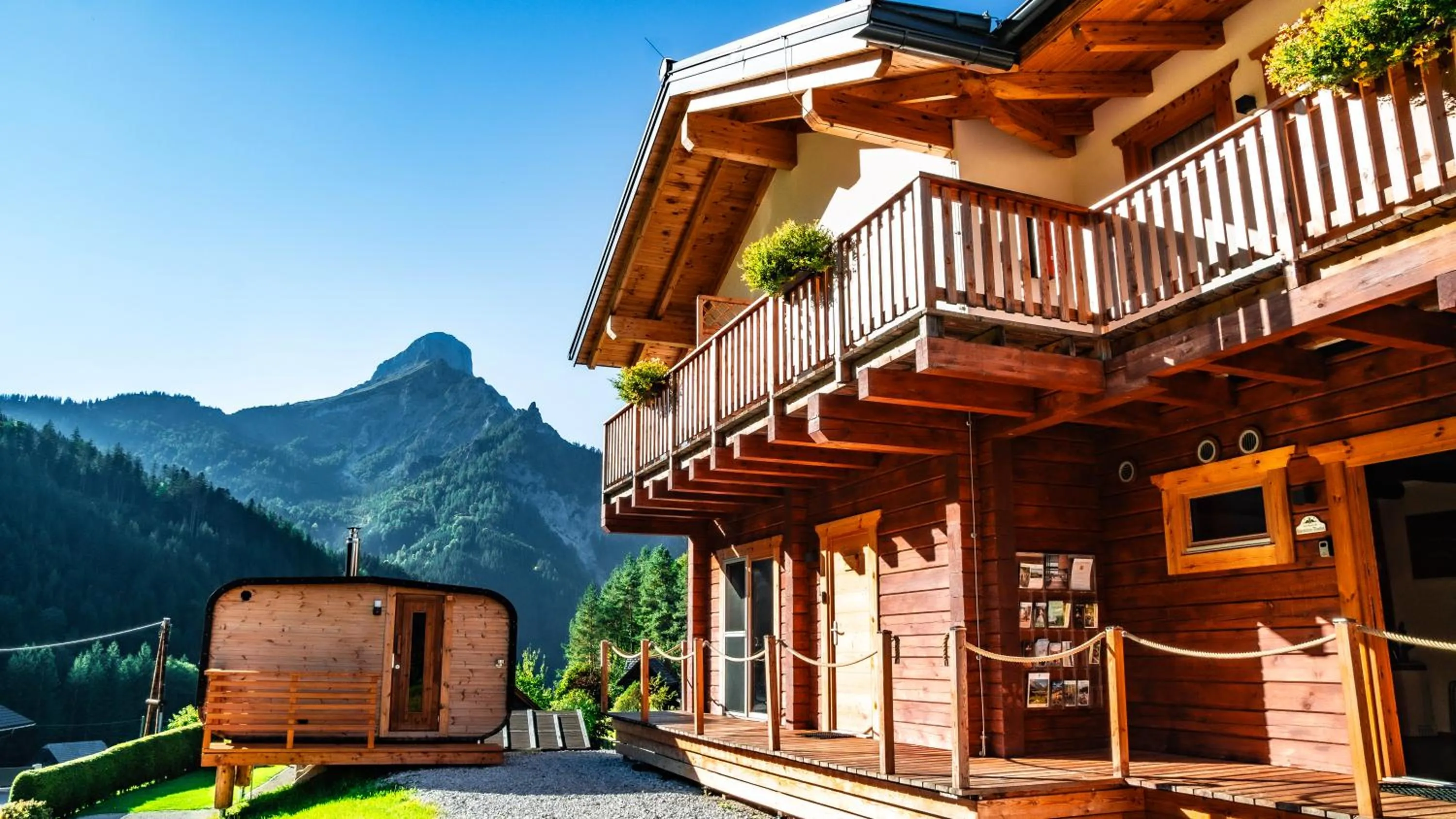 Sauna in Xeis Natur Apartments