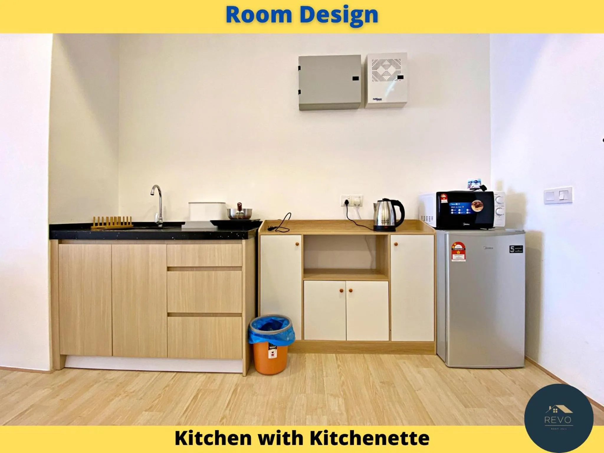 Kitchen or kitchenette in Aurora Place Pavilion Bukit Jalil by The Cynefin