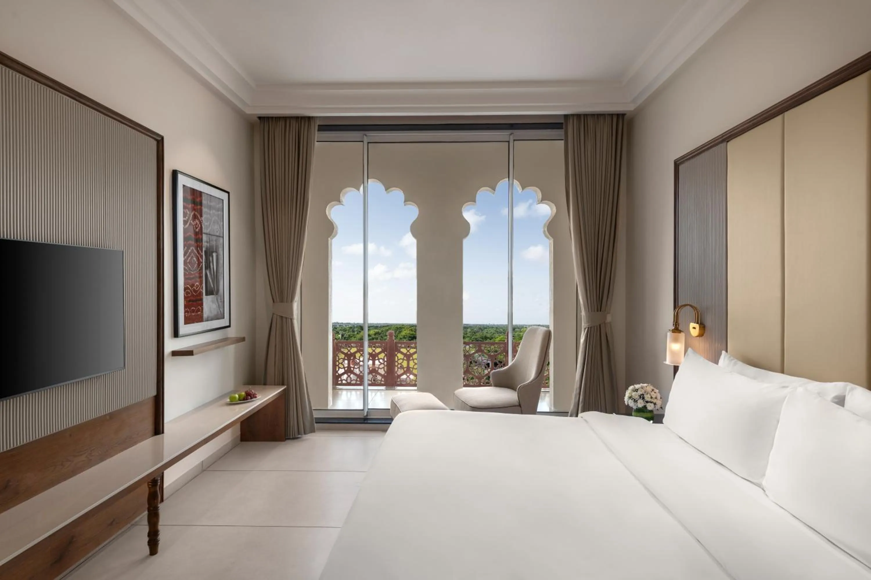 Bed in Uday Palace Navsari, a member of Radisson Individuals