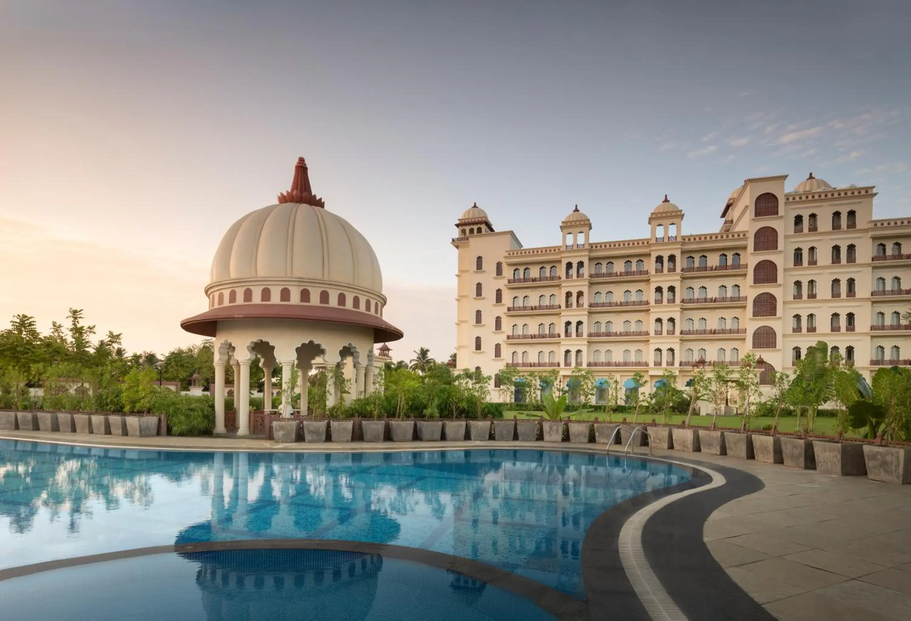 Pool view in Uday Palace Navsari, a member of Radisson Individuals Pool view in Uday Palace Navsari, a member of Radisson Individuals