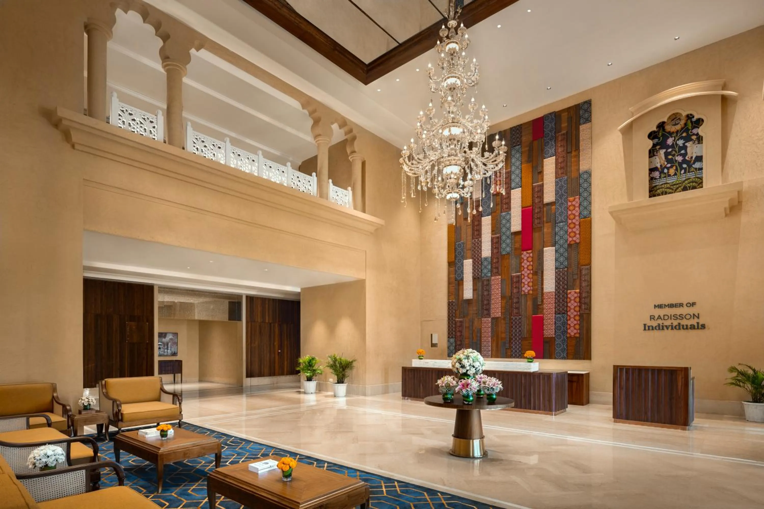 Lobby or reception in Uday Palace Navsari, a member of Radisson Individuals