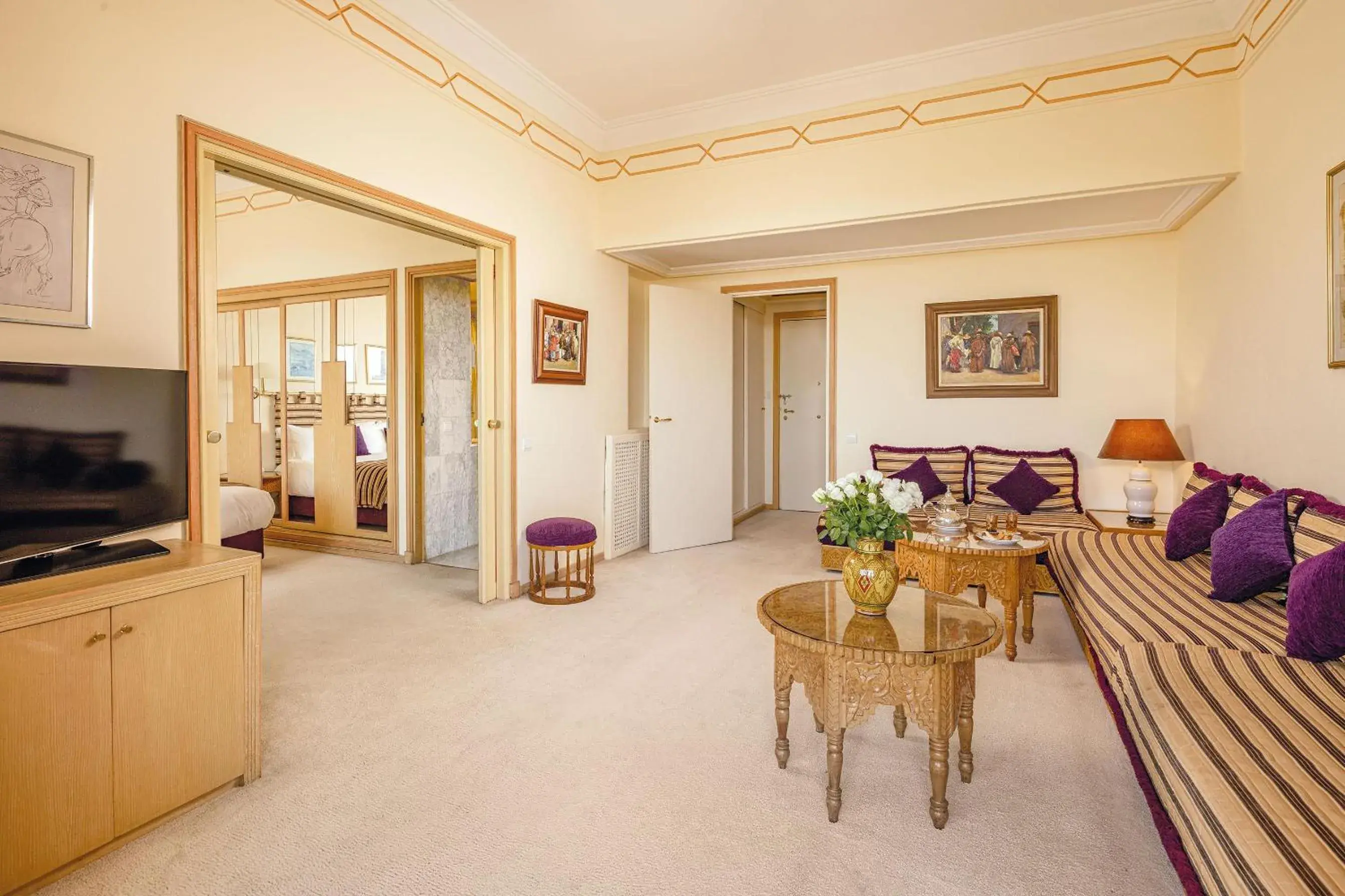 Lobby or reception in Es Saadi Marrakech Resort - Hotel Lobby or reception in Es Saadi Marrakech Resort - Hotel