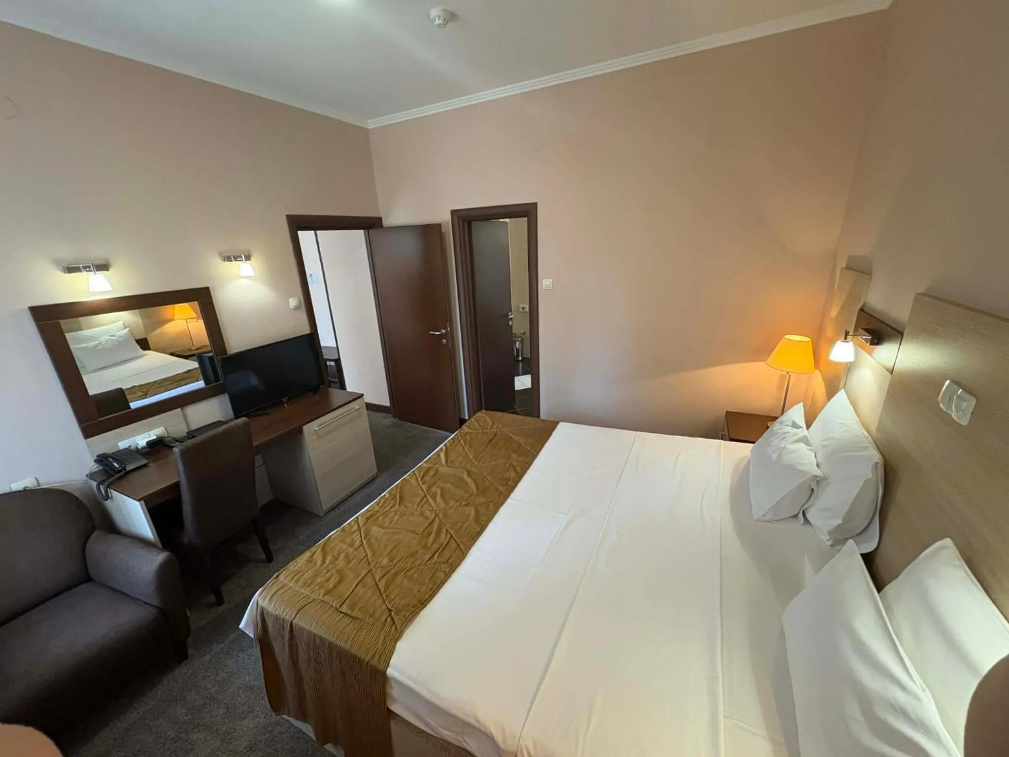 Bed in Hotel Leotar
