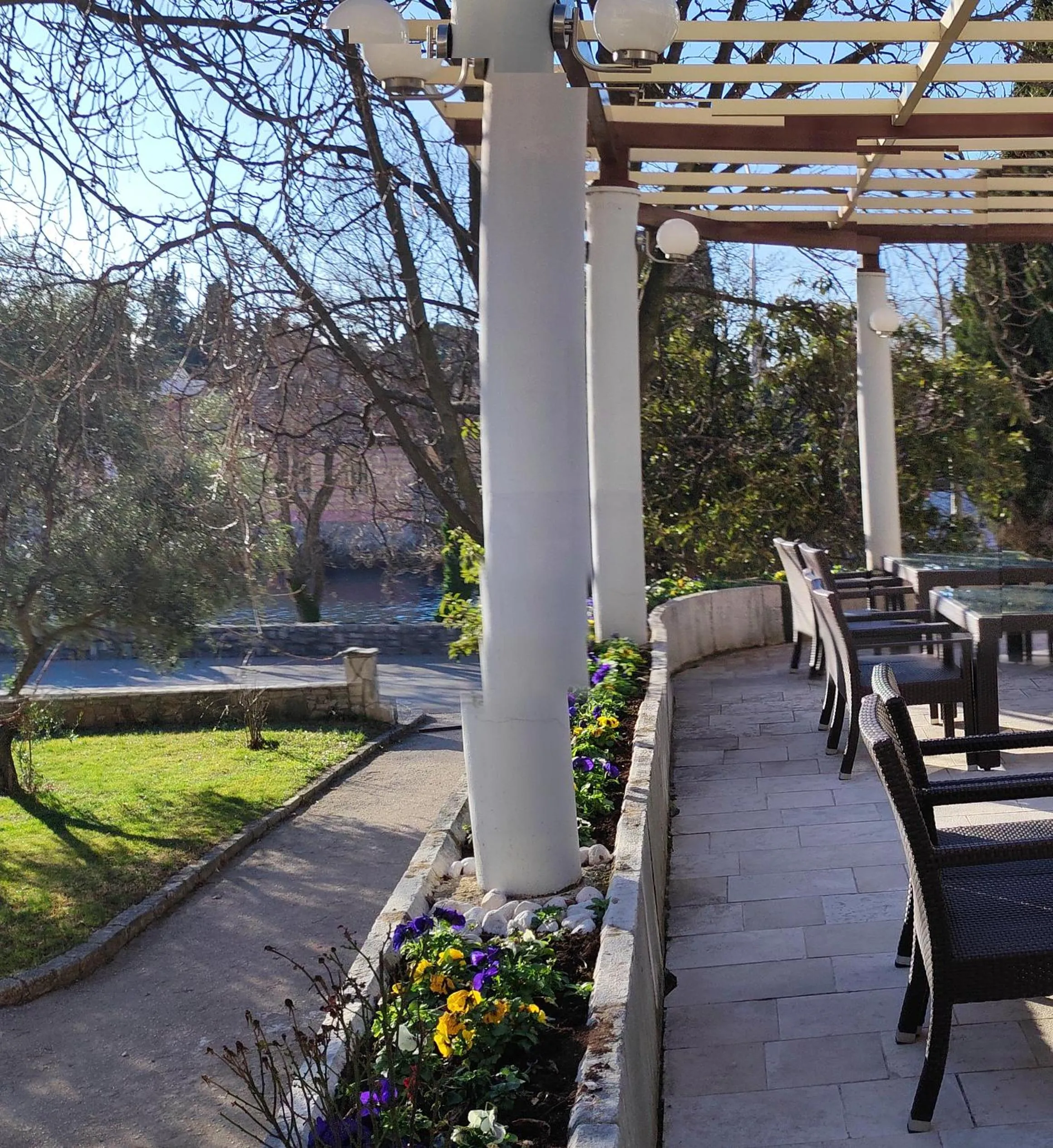 Patio in Hotel Leotar