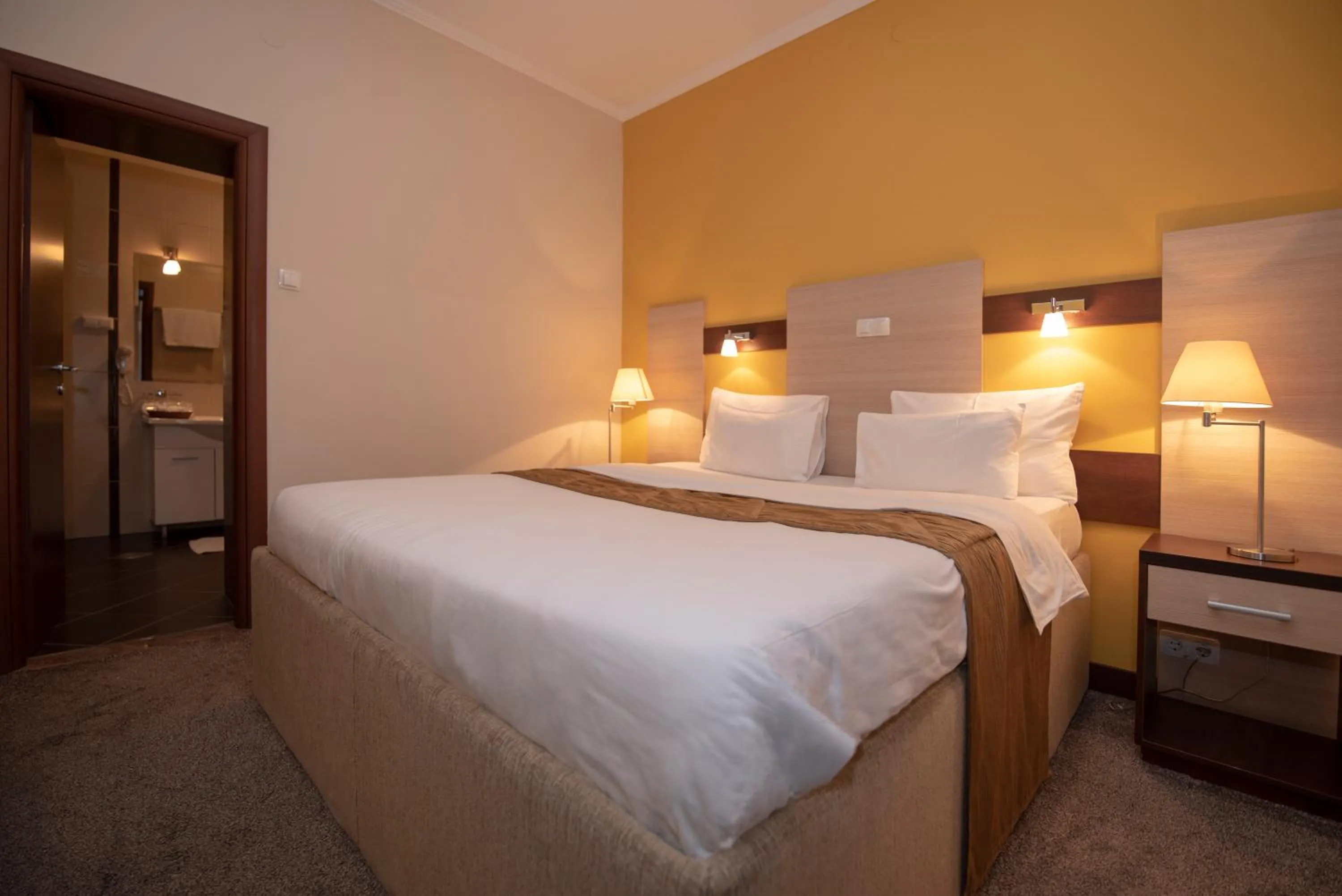 Bed in Hotel Leotar