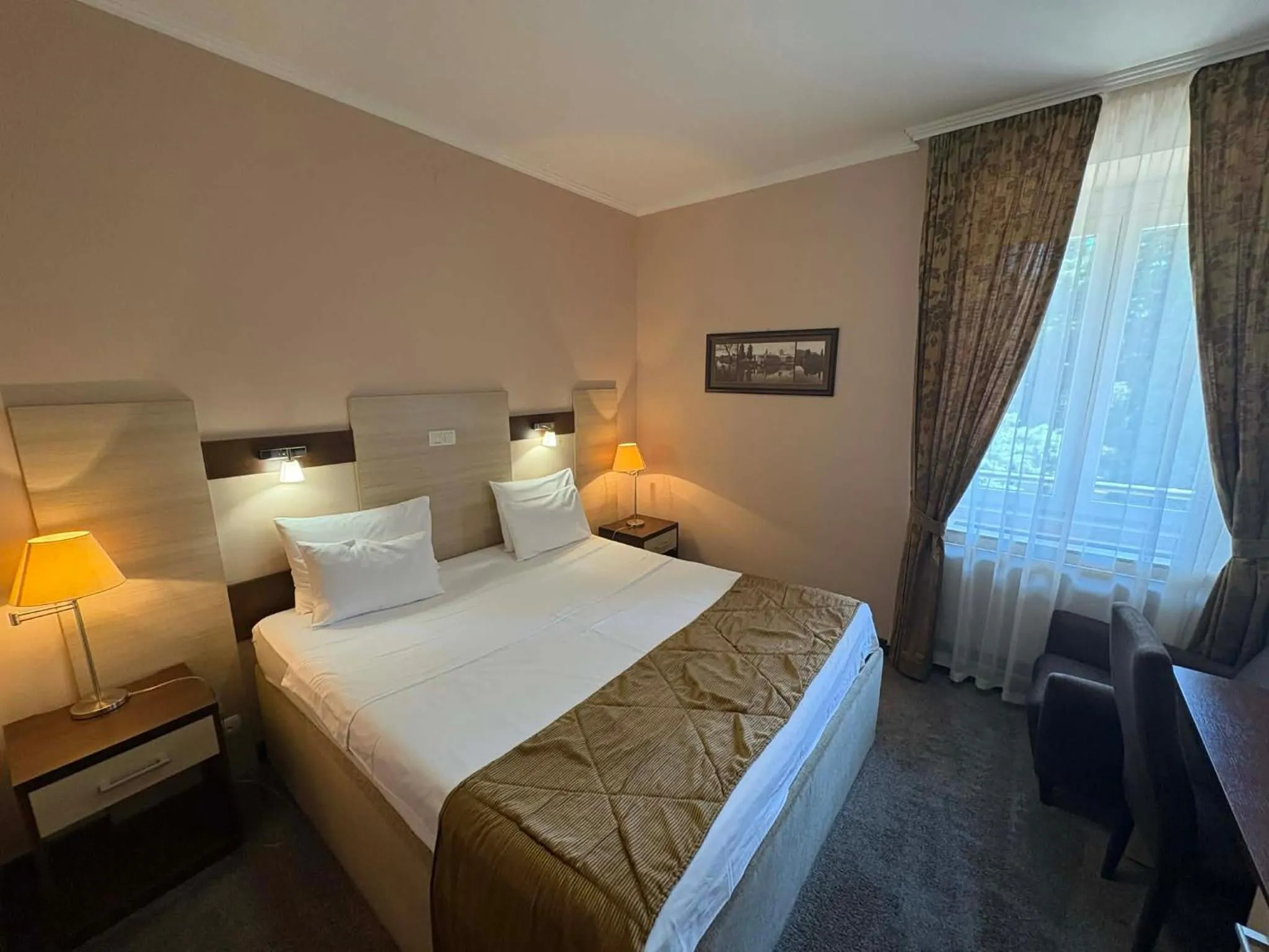 Bed in Hotel Leotar