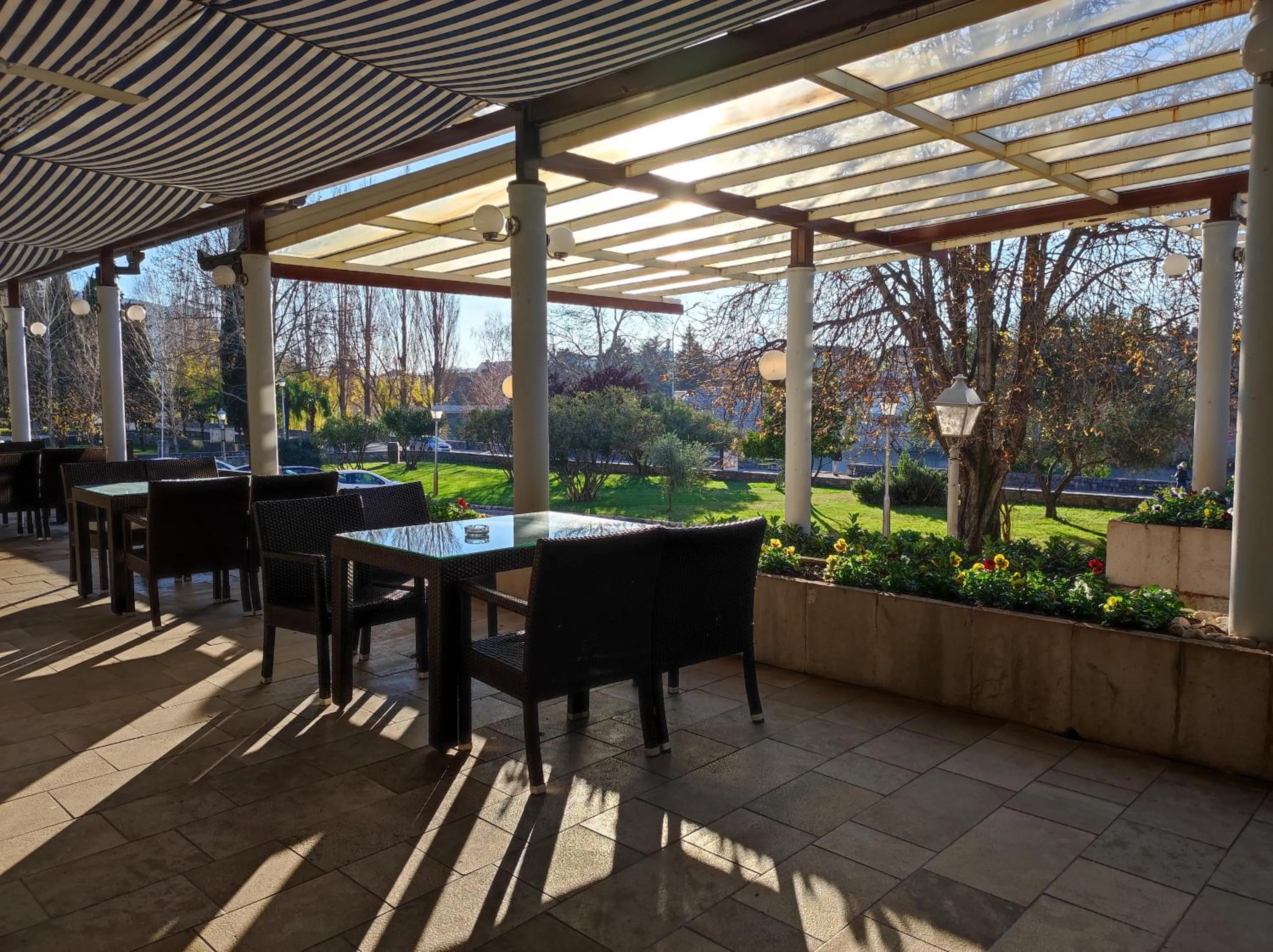 Patio in Hotel Leotar