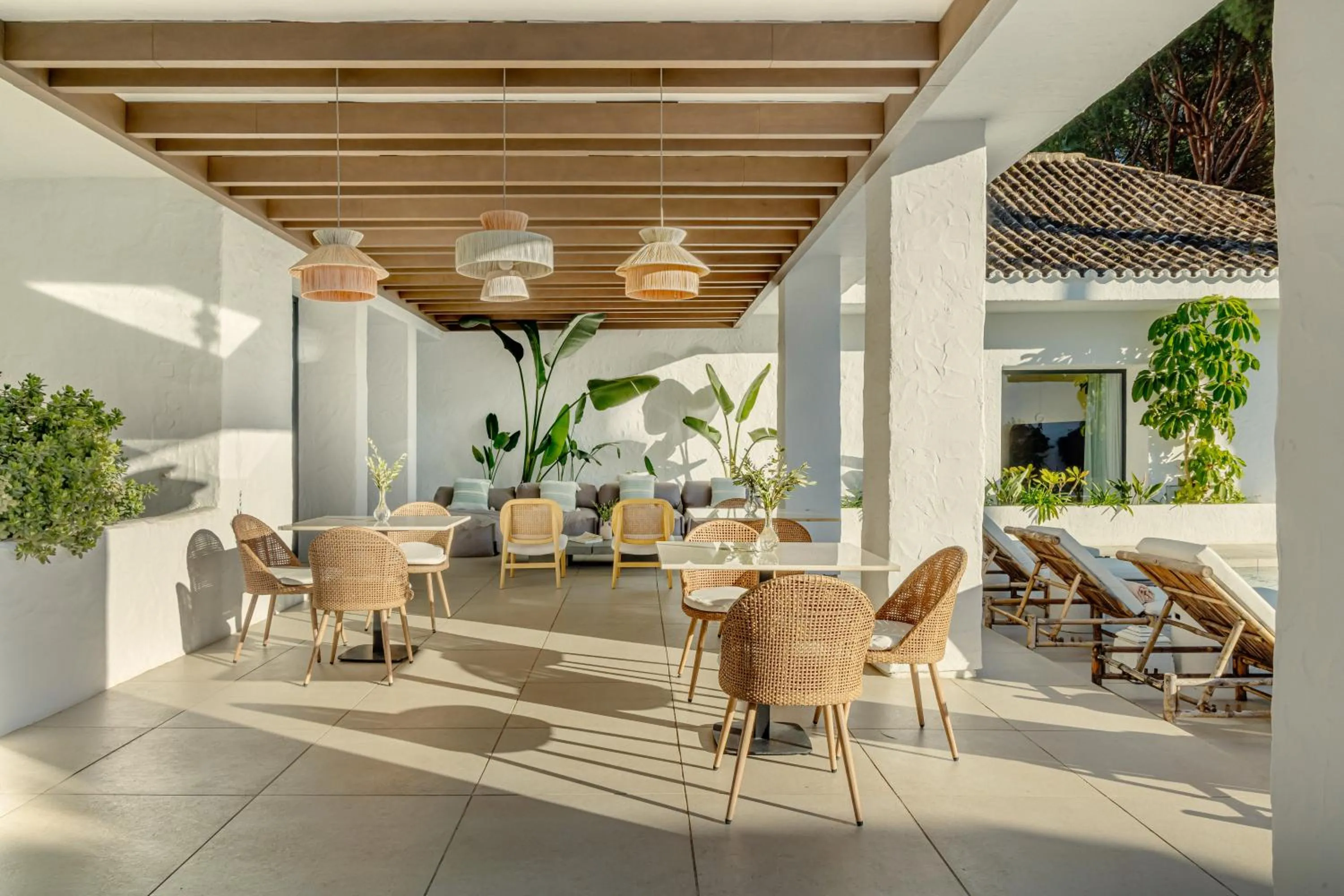 Bed in Anfitrión Villas & Suites