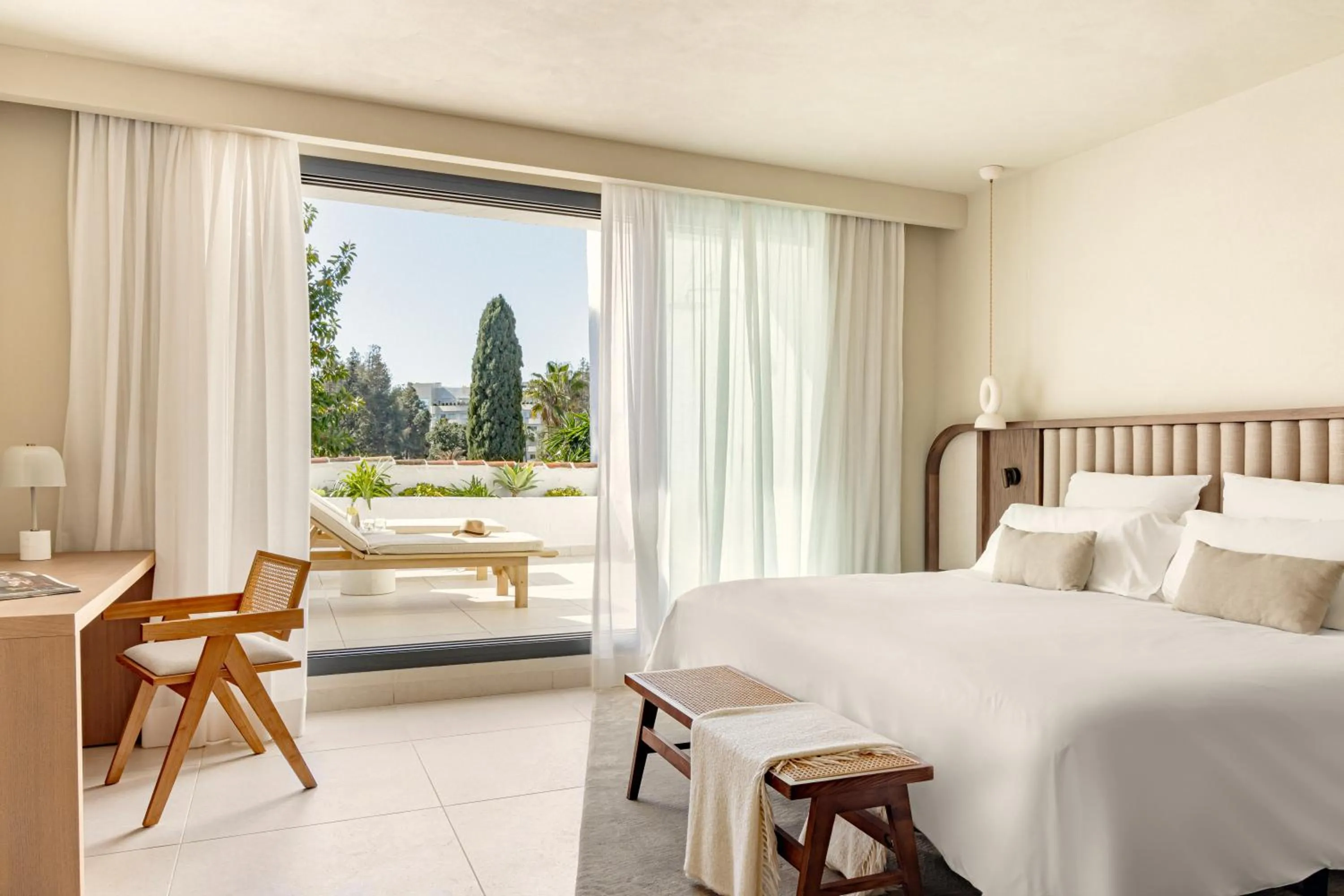 Bed in Anfitrión Villas & Suites