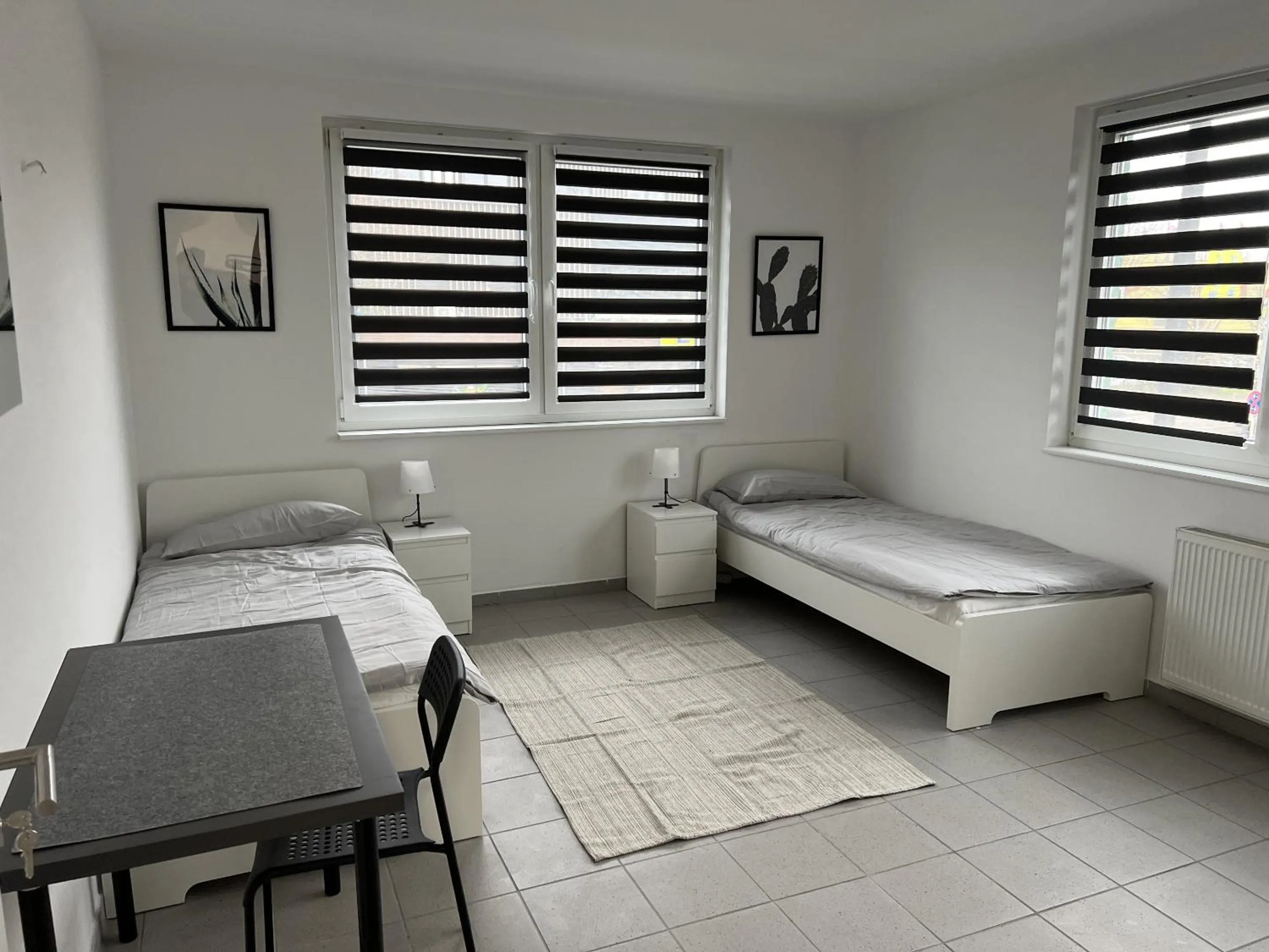 Bedroom, Bed in Aparts Room Hannover Centrum