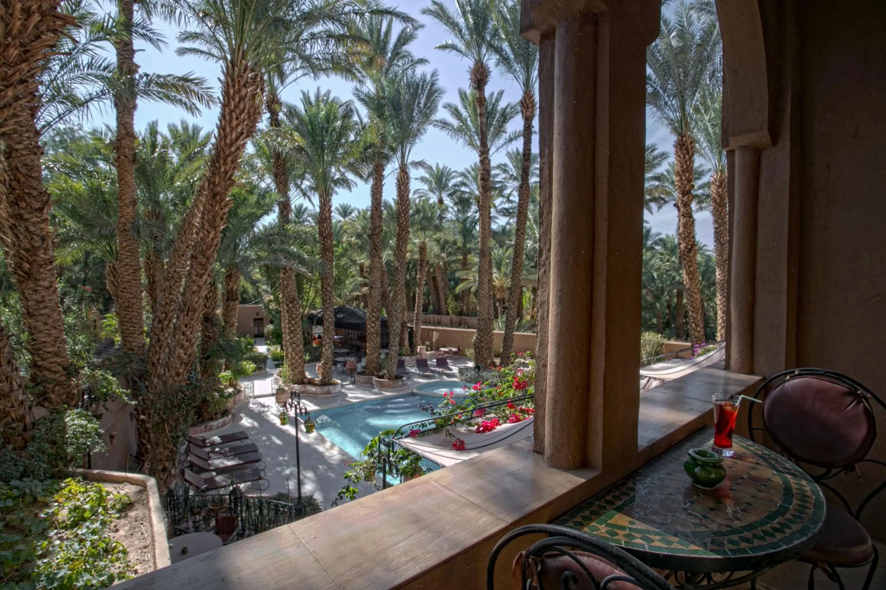 Pool view in Kasbah Sirocco