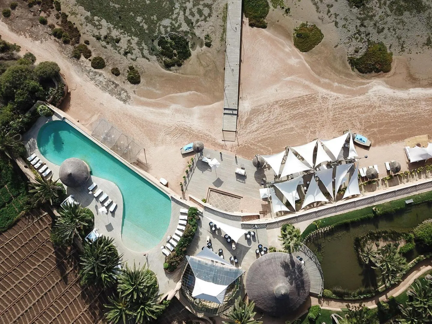 Natural landscape in La Sultana Oualidia