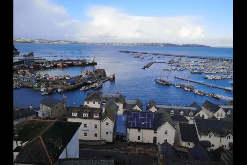 Sea view in Beautiful, spacious 3 bed Brixham apartment