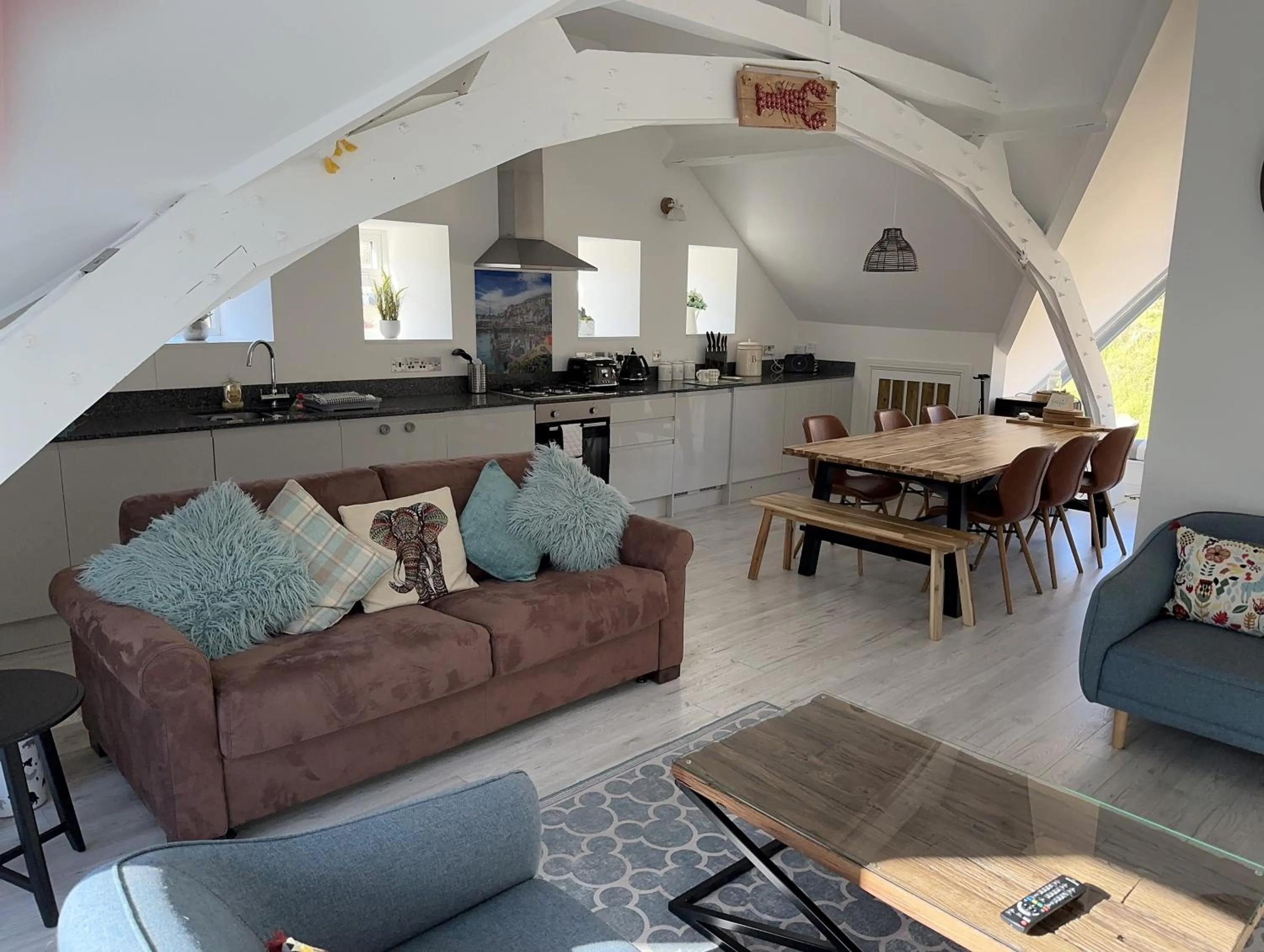 Living room in Beautiful, spacious 3 bed Brixham apartment