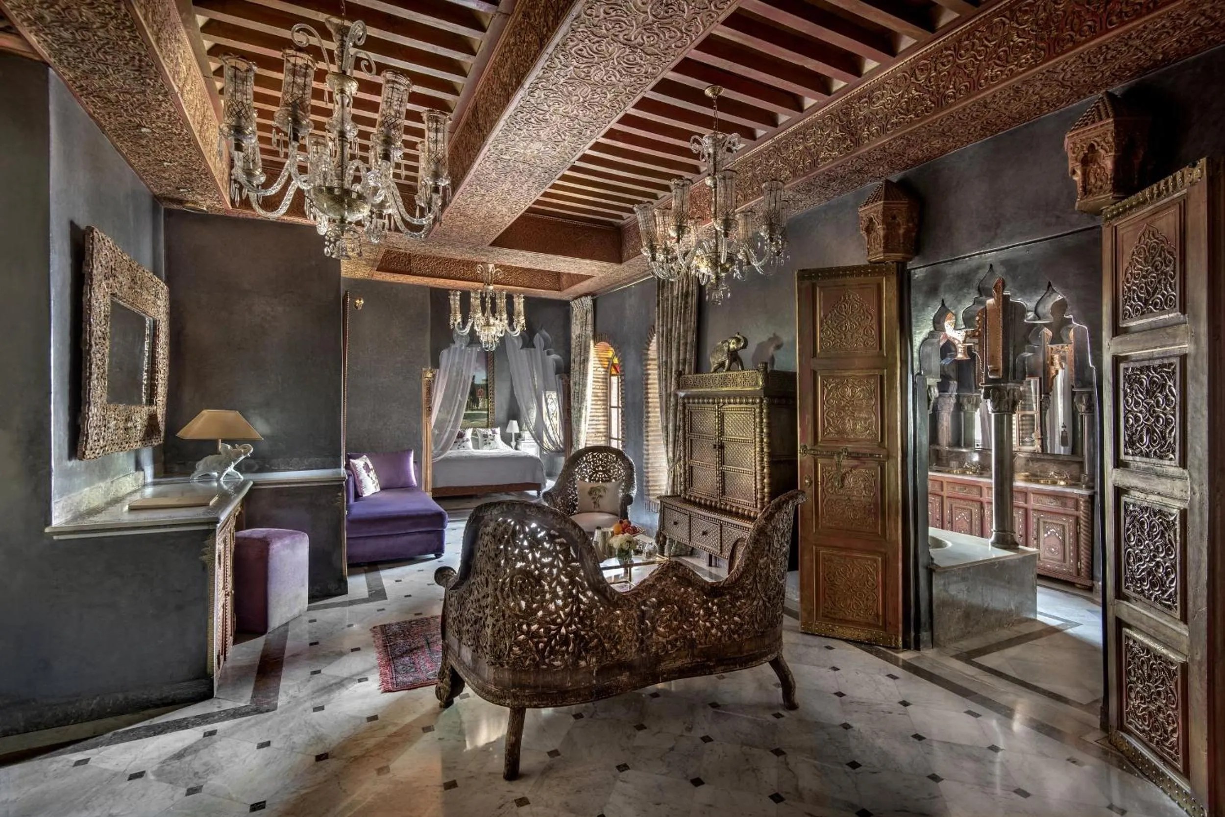 Living room in La Sultana Marrakech