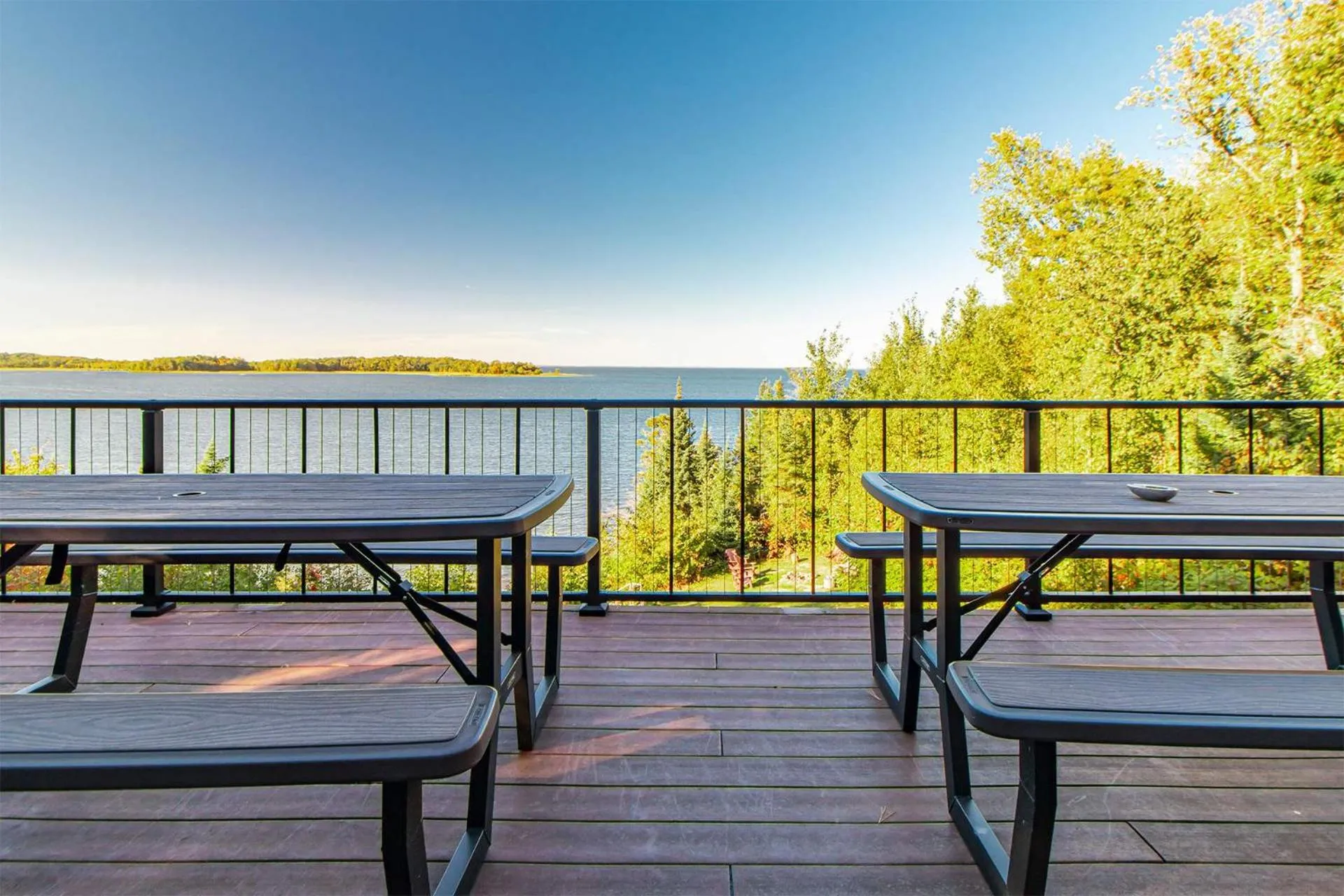 Spacious Leech Lake Home on 2 Private Acres, 200' of lake shore 15 Minutes to Walker with boat lift, dock, swimming, fire pit