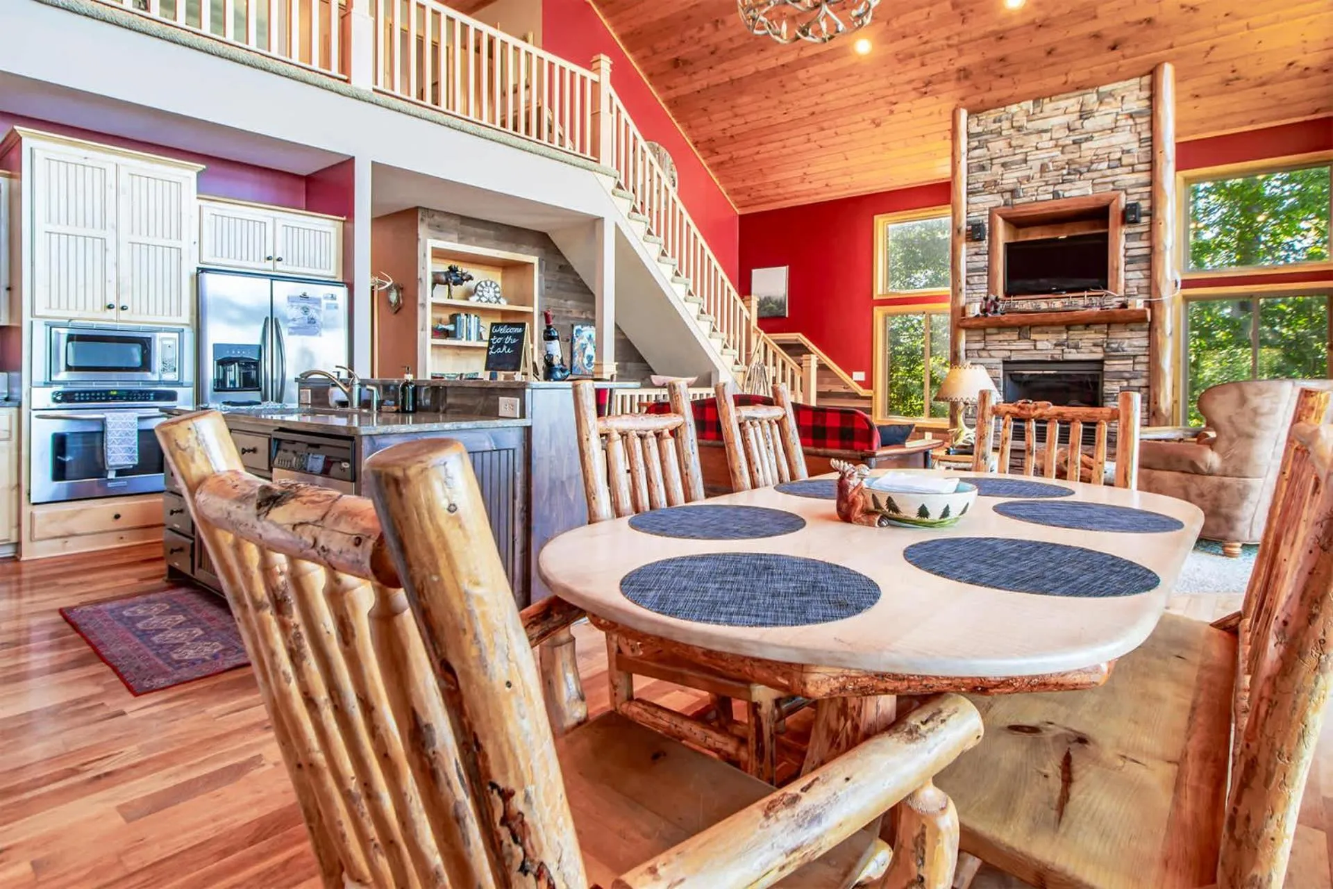 Spacious Leech Lake Home on 2 Private Acres, 200' of lake shore 15 Minutes to Walker with boat lift, dock, swimming, fire pit