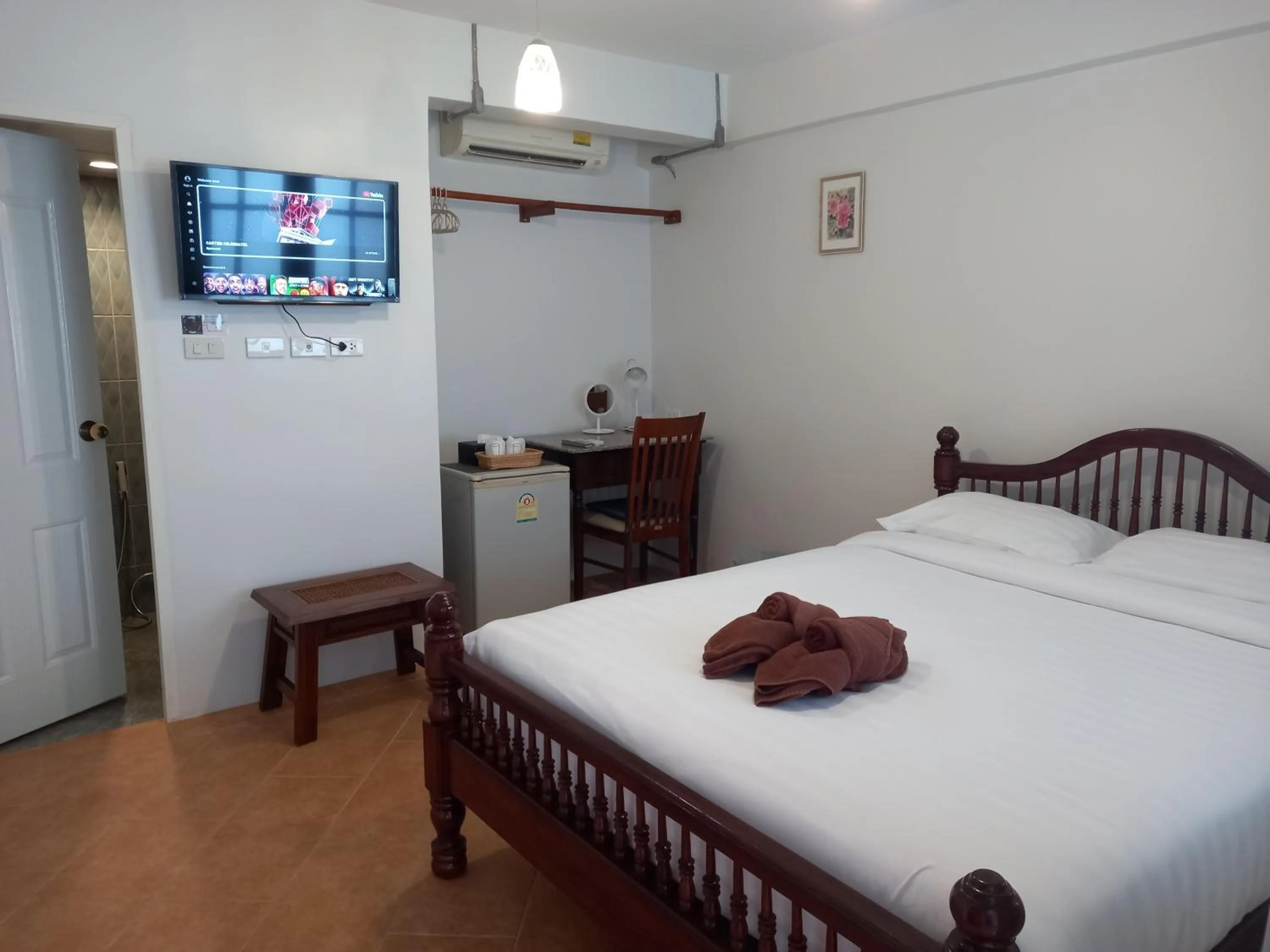 Bed in Valentier Cafe and Hotel