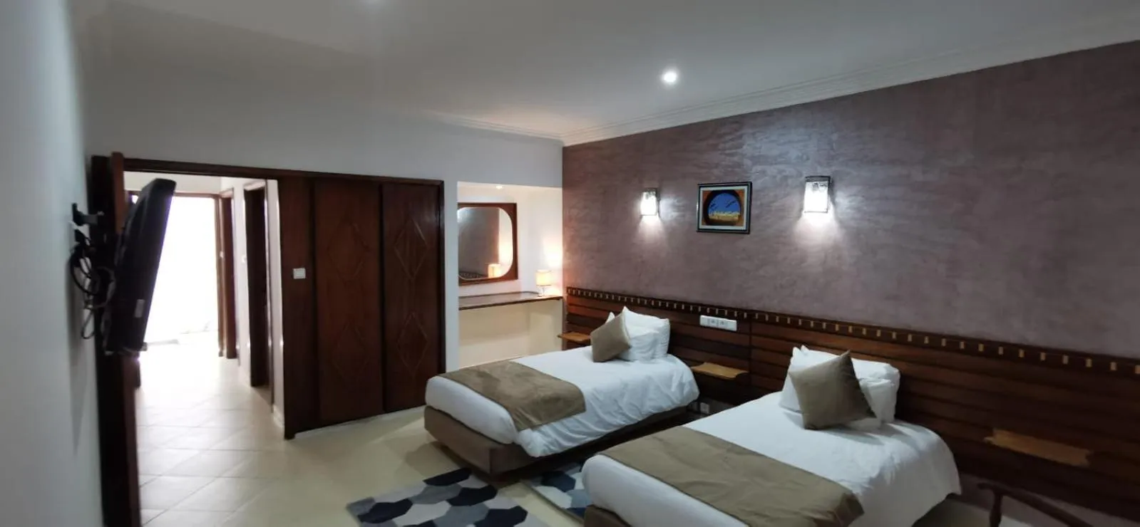 Bed in Hôtel Des Iles